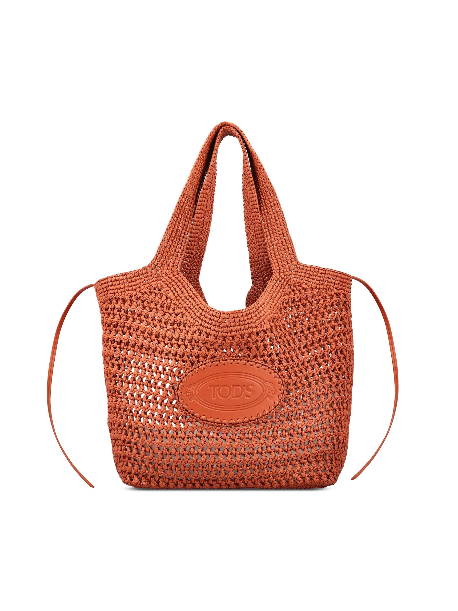 Borsa realizzata in rafia e pelle. XBWEBLA0300RGM 0XML TOD'S 