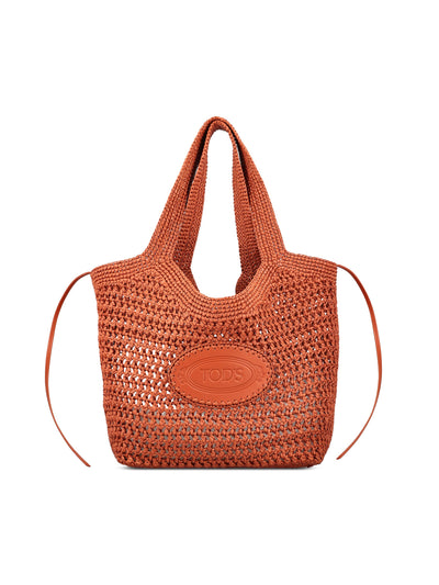Borsa realizzata in rafia e pelle. XBWEBLA0300RGM 0XML TOD'S 
