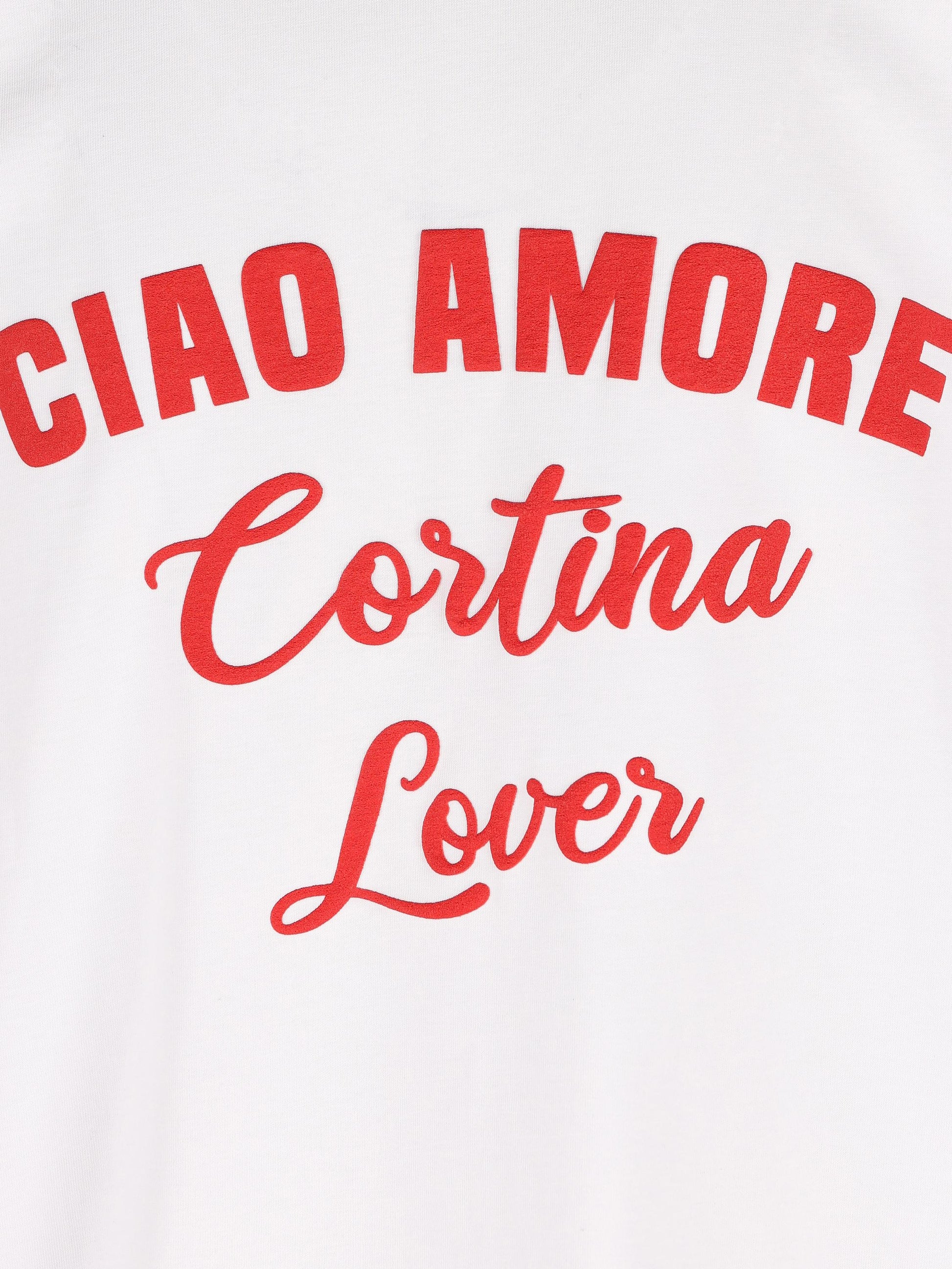 T-shirt "Ciao Amore Cortina Lover" in cotone FC2422102K 01 GIADA BENINCASA 