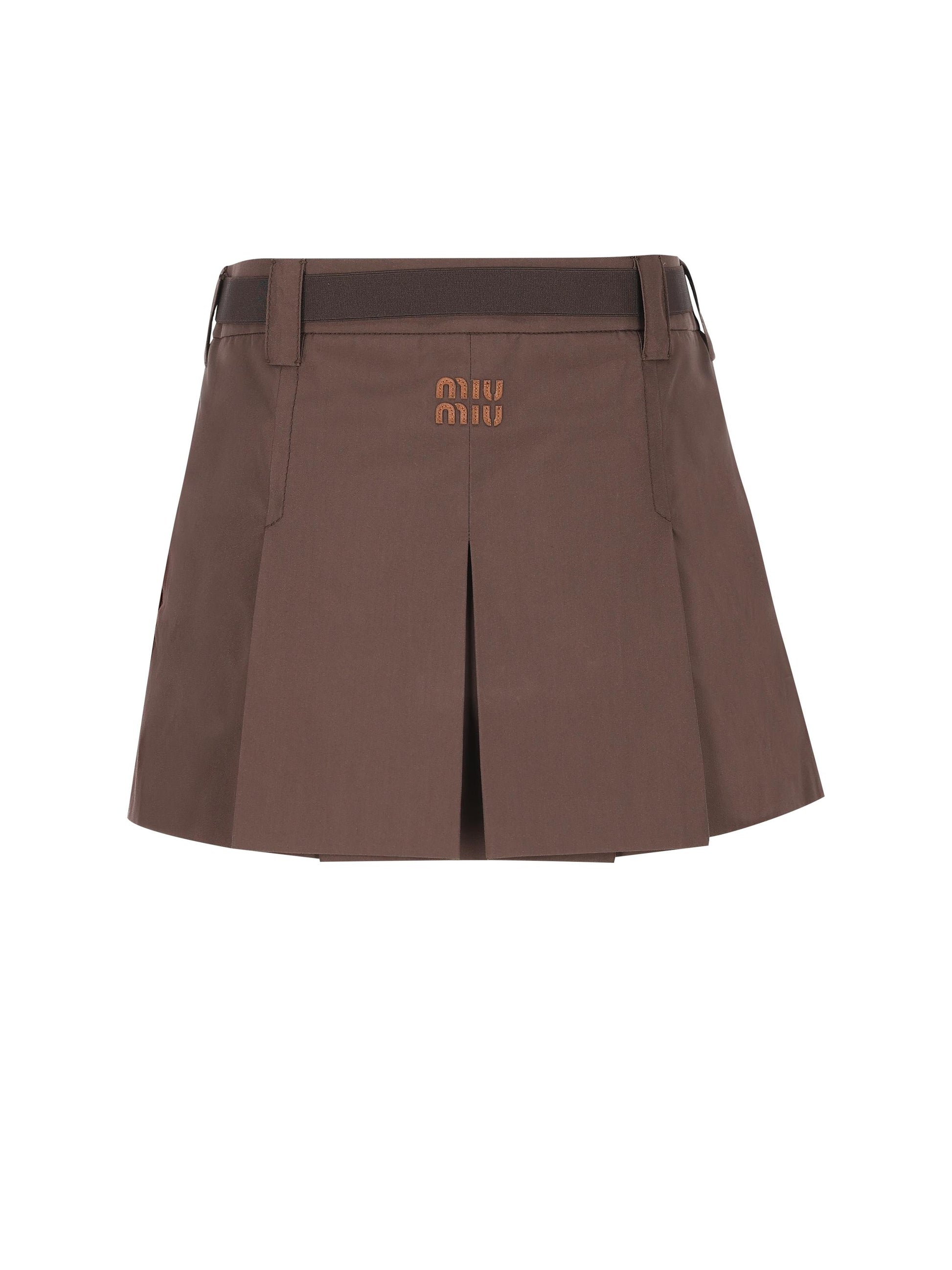 Minigonna realizzata in cotone. MG2485 12NSF0324 MIU MIU 