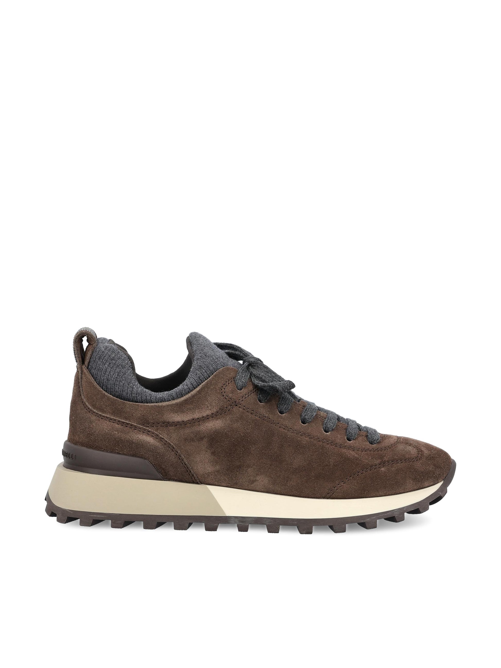Sneakers realizzate in pelle scamosciata. MZ60G3087 C2803 BRUNELLO CUCINELLI 