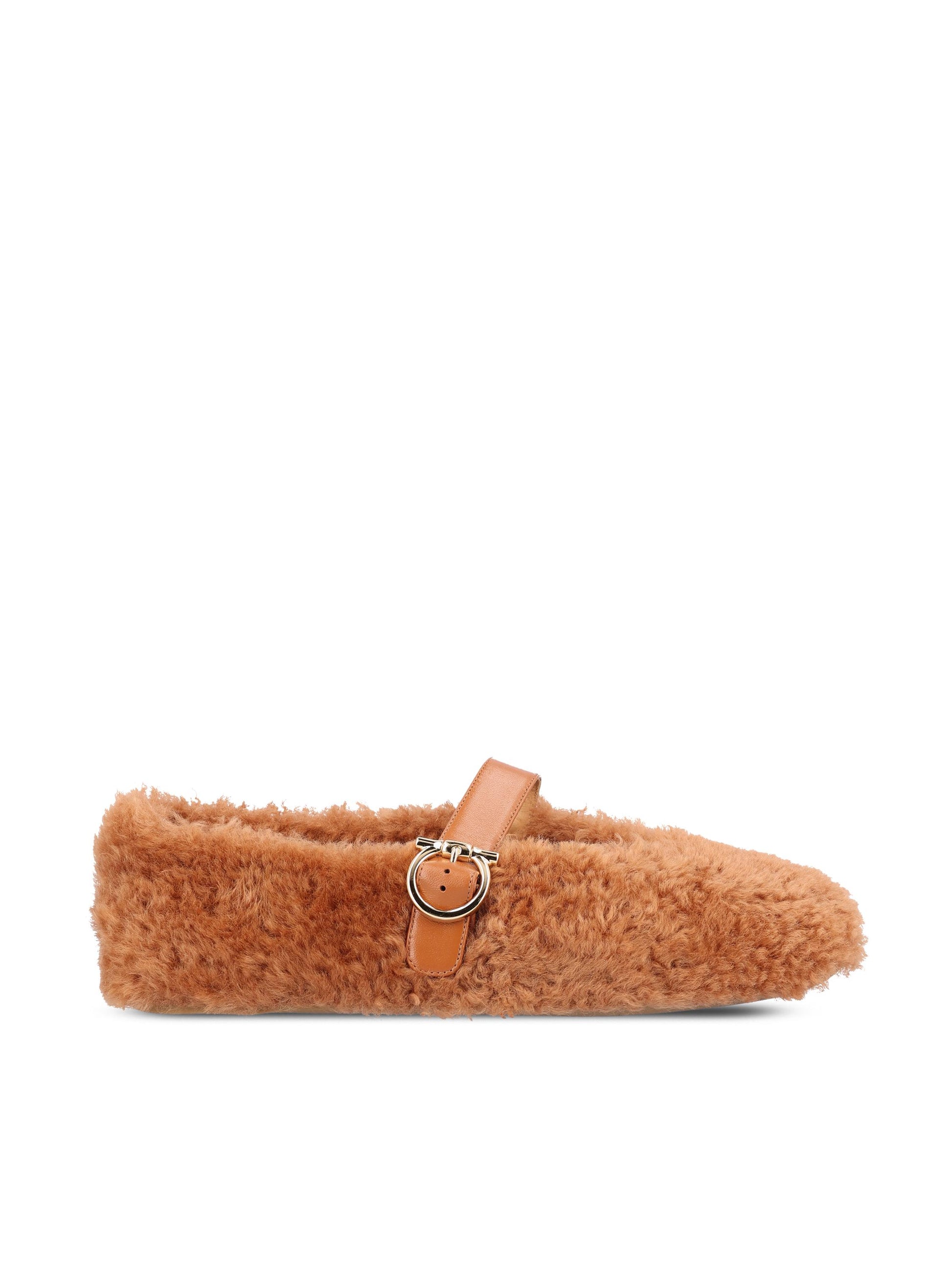 Ballerine realizzate in shearling 01K586 787504003 SALVATORE FERRAGAMO 