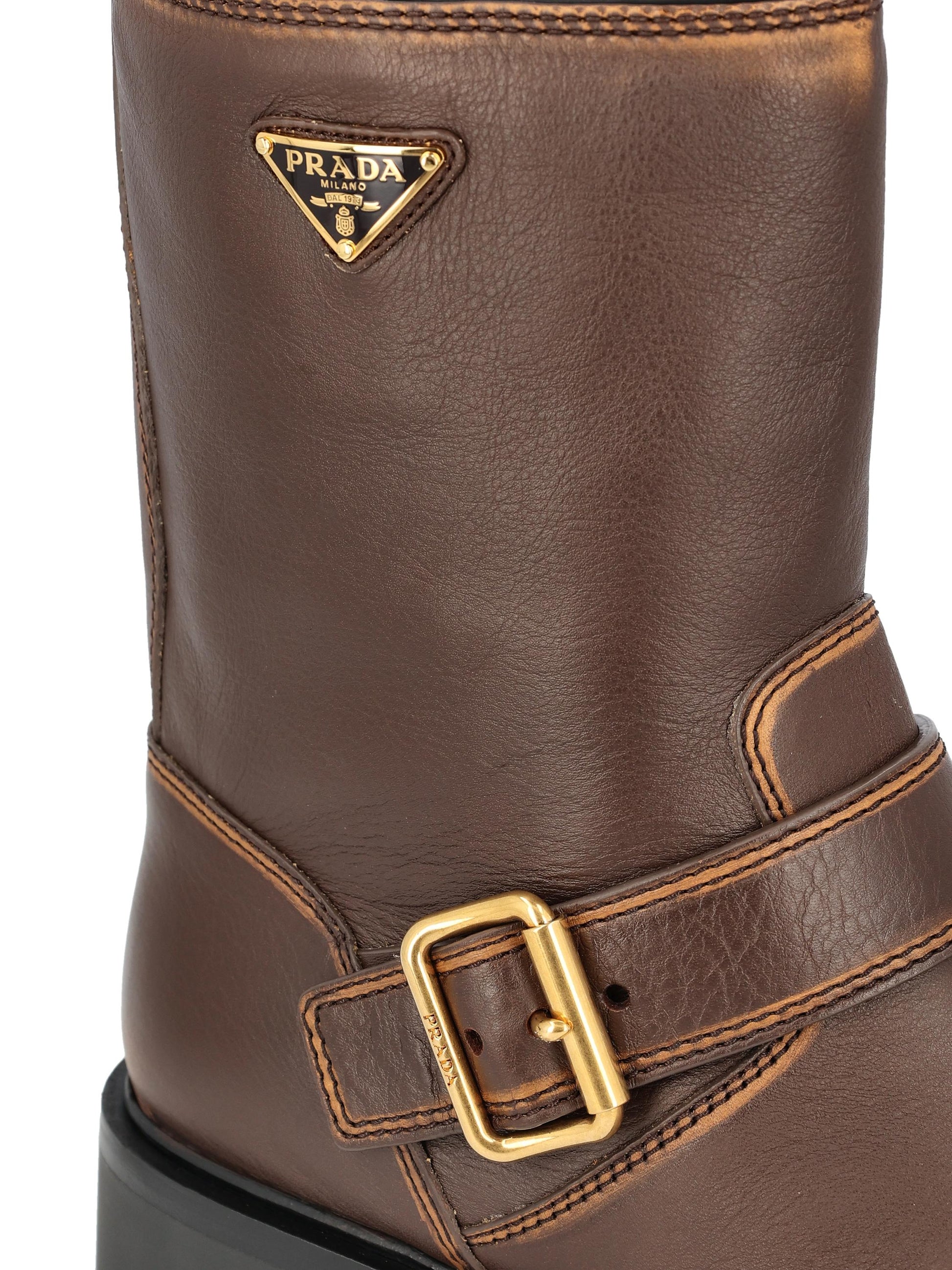 Stivaletti realizzati in pelle. 1U187O DFWF0324 PRADA 