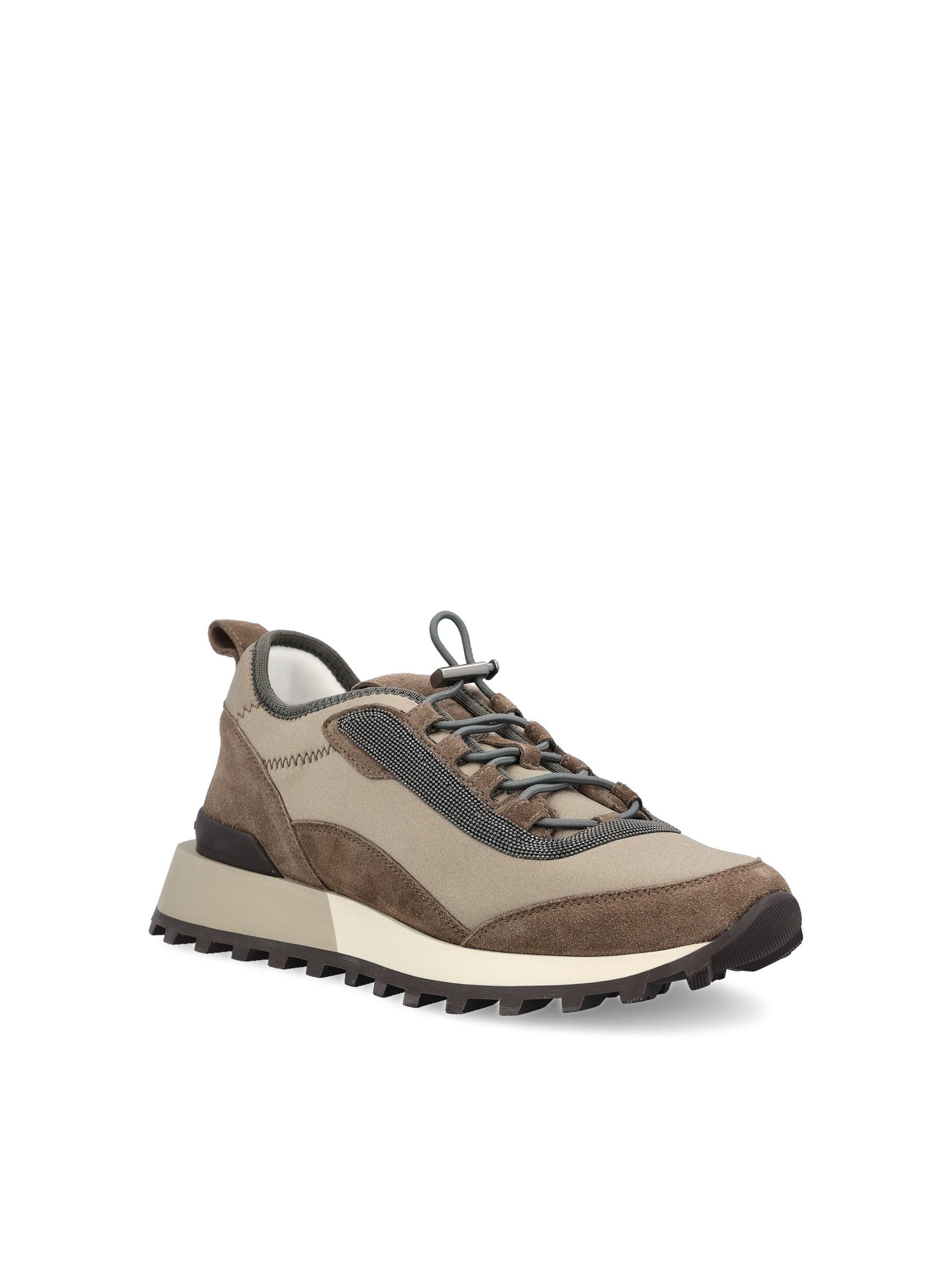 Sneakers realizzate in tessuto tecnico e camoscio. MZSFG3045 C8769 BRUNELLO CUCINELLI 