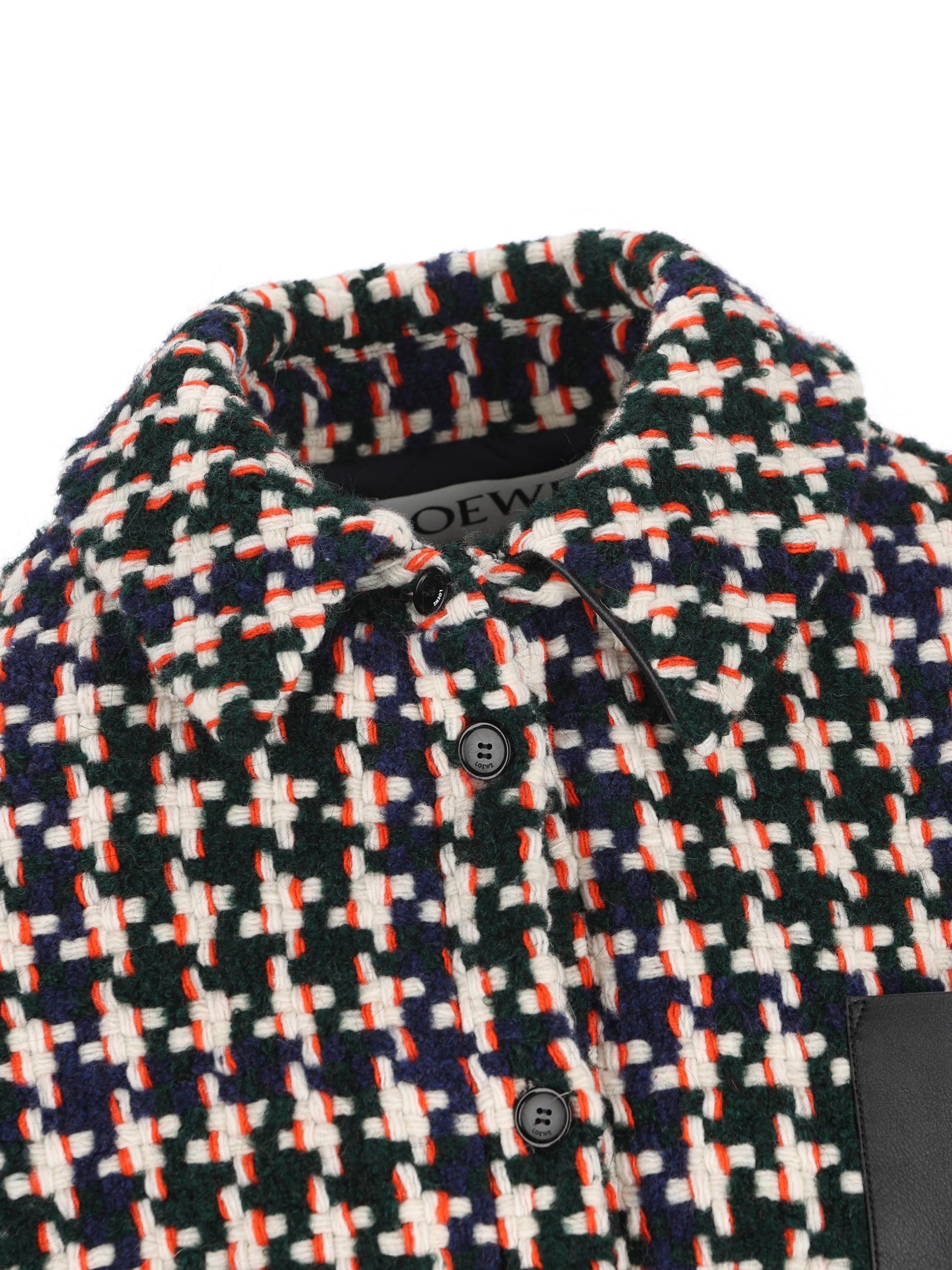 Overshirt realizzata in lana e poliestere S359Y02XFP 4061 LOEWE 