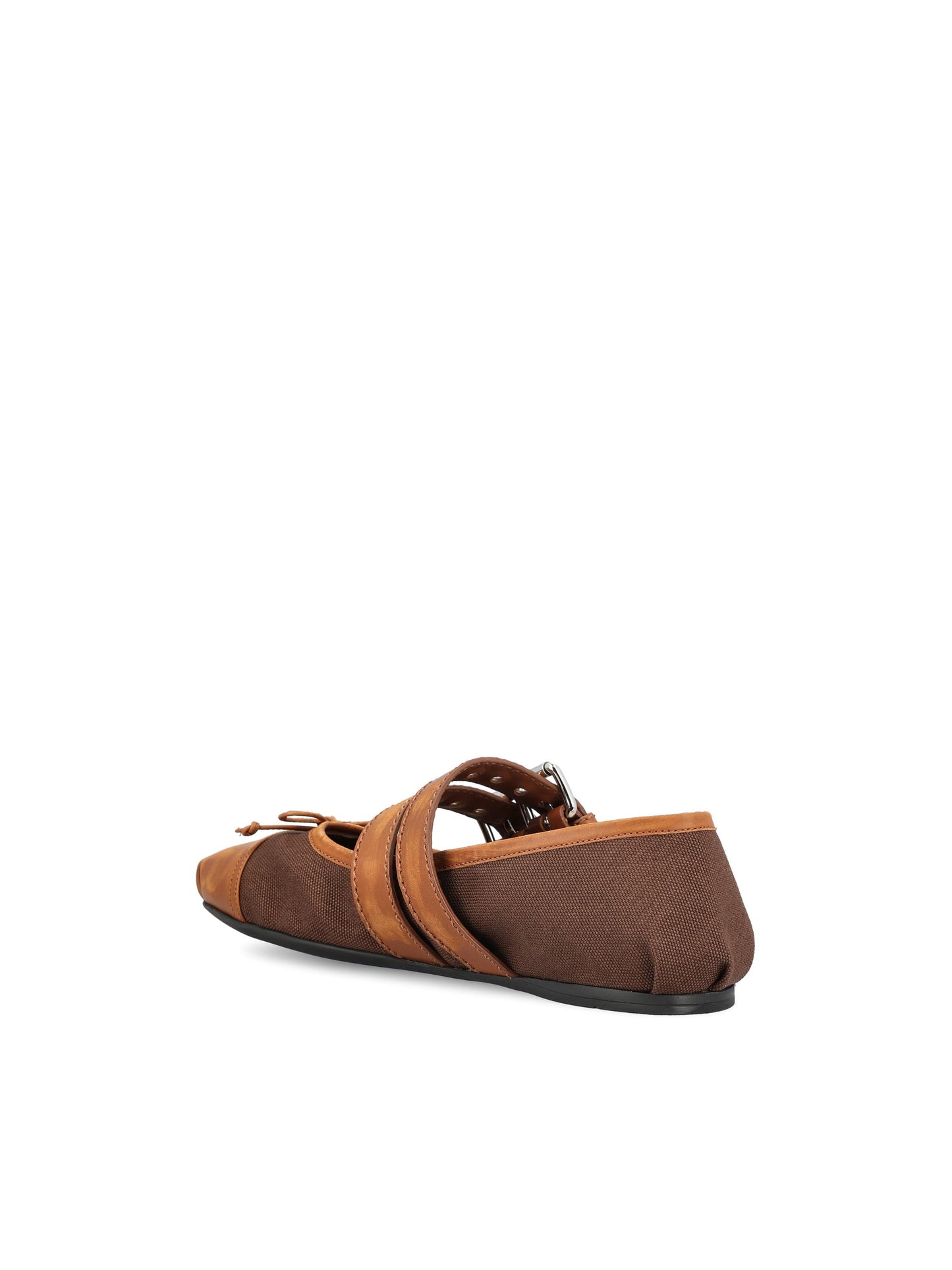 Ballerine realizzate in cotone e pelle. 5F608E 3ZMJF0ZC8 MIU MIU 