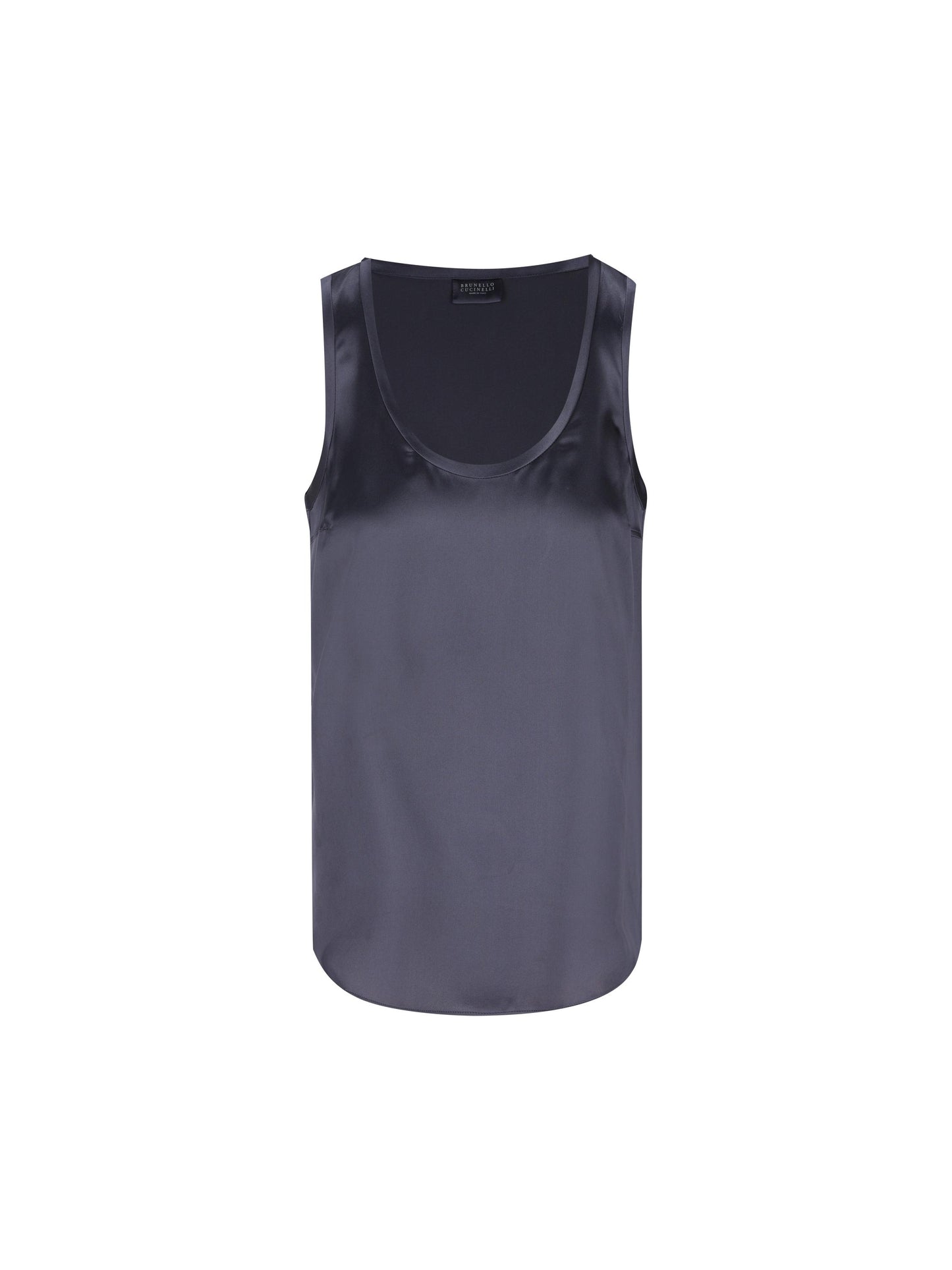 Top reversibile in raso di seta stretch M0C59E0600 C8901 BRUNELLO CUCINELLI 