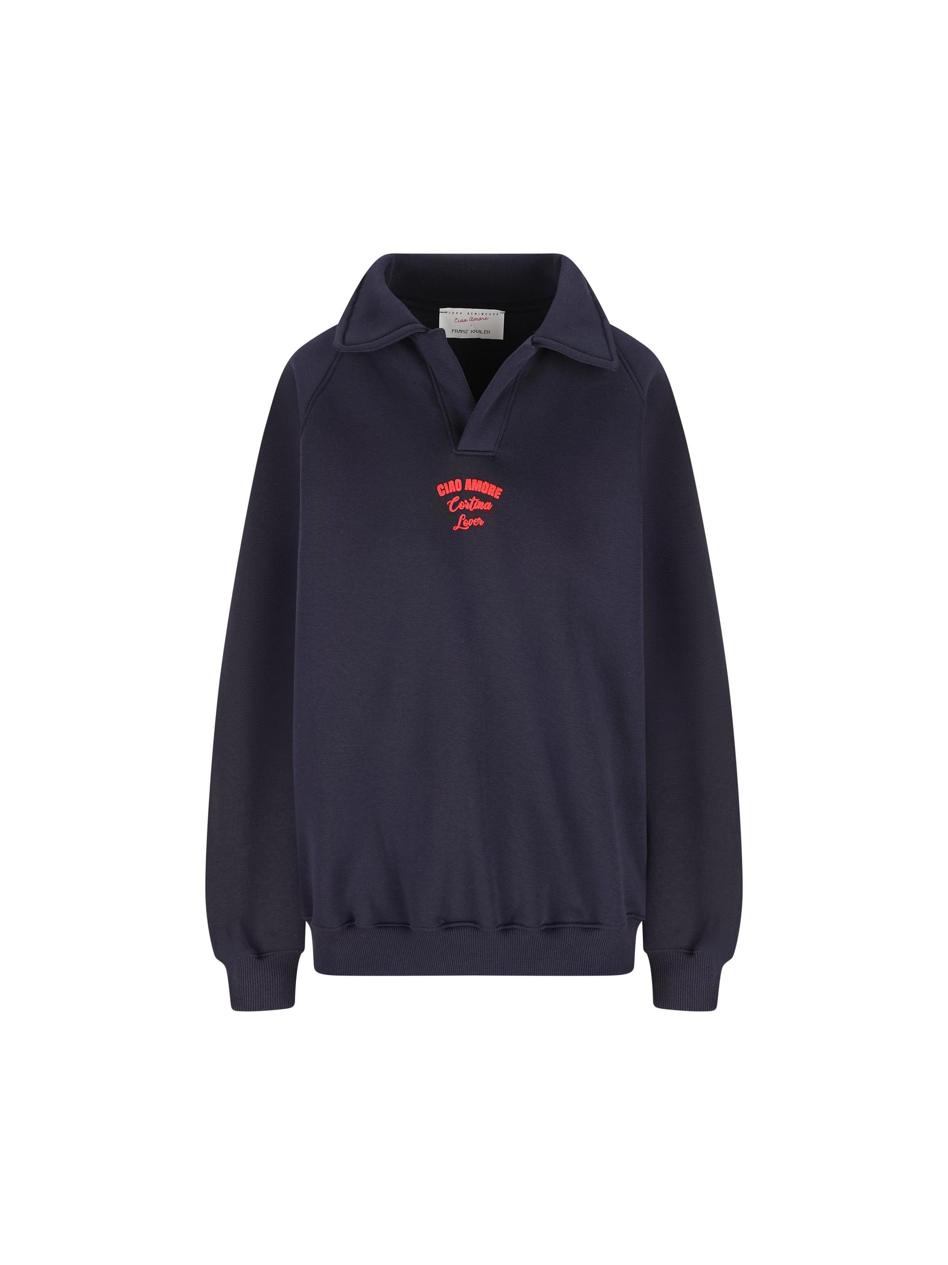 Polo in cotone "Ciao Amore Cortina Lover" F25ET1925K 03 GIADA BENINCASA 