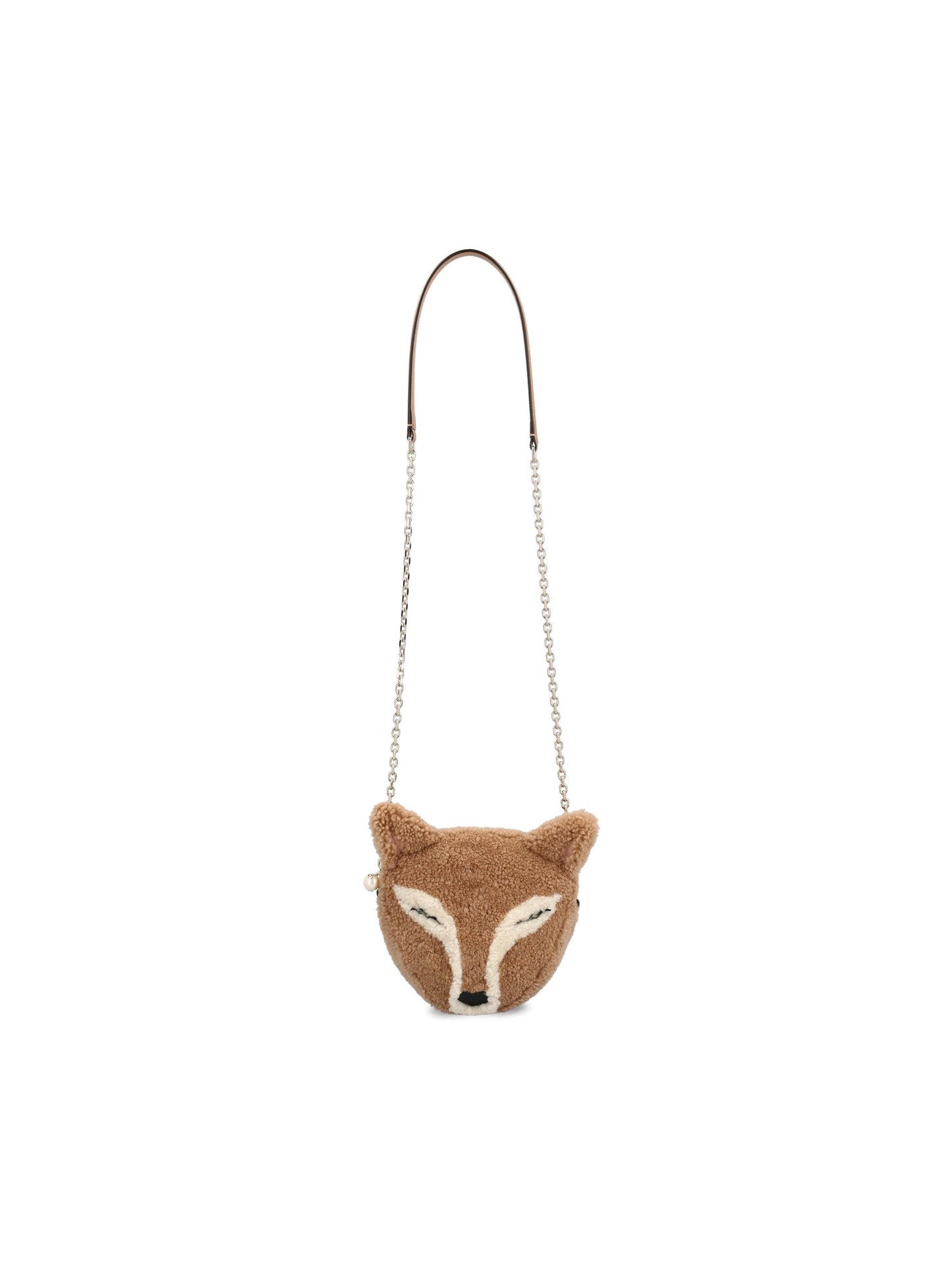 Soft Fox Mini Bag in shearling SOFT FOX MINI BAG SHRTOFFEE/LATTE JIMMY CHOO 