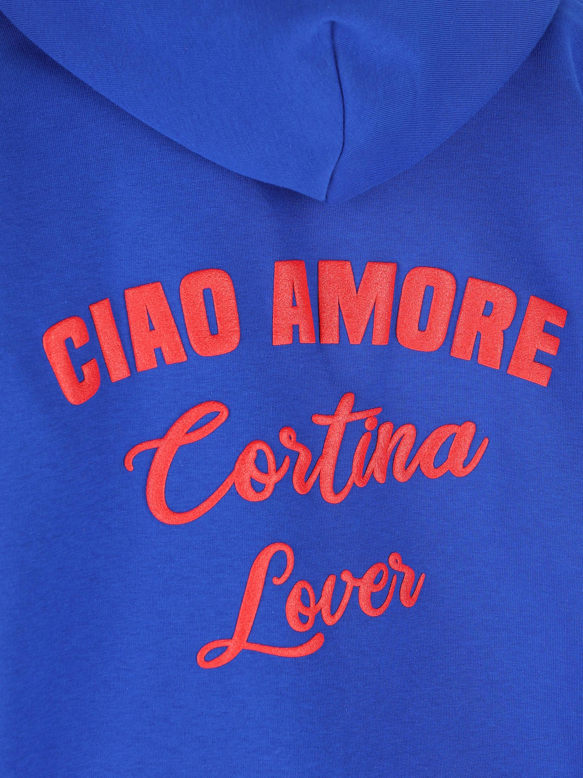 Felpa con Cappuccio Ciao Amore Cortina Lover F25ET2322K 30 GIADA BENINCASA 