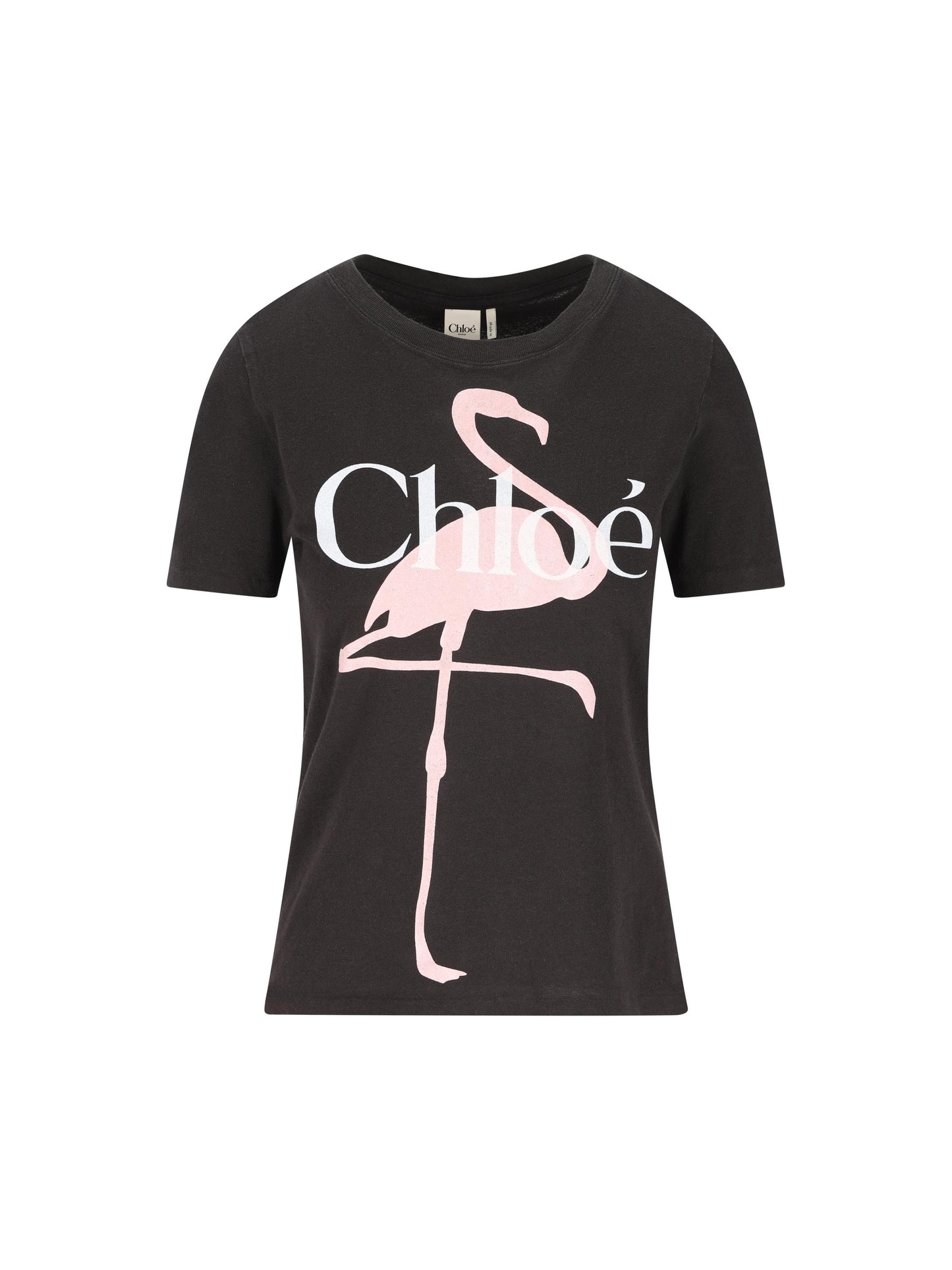T-shirt baby fit con logo in jersey di cotone CH26SJH08194 070 CHLOE' 
