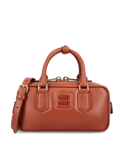 Borsa Arcadie in pelle ruggine 5BB142 ACR3F0033 MIU MIU 