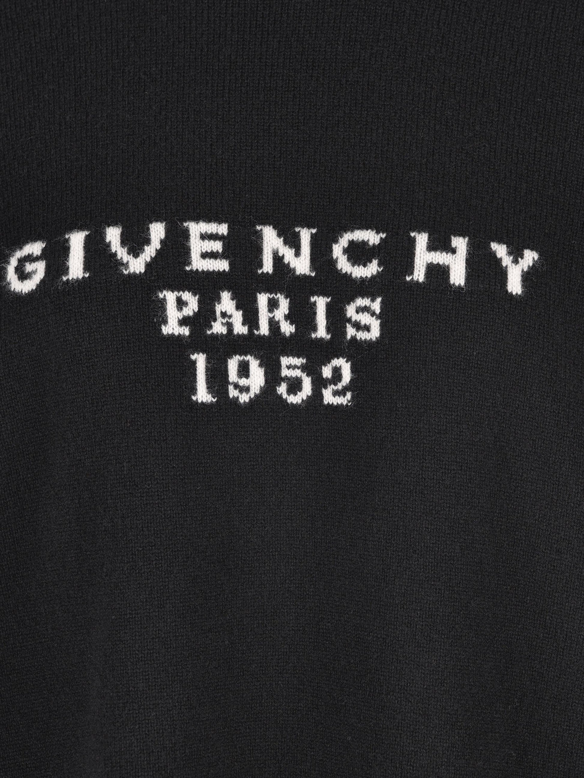 Maglia realizzata in lana e cashmere con logo ricamato BW90VD4ZSN 001 GIVENCHY 