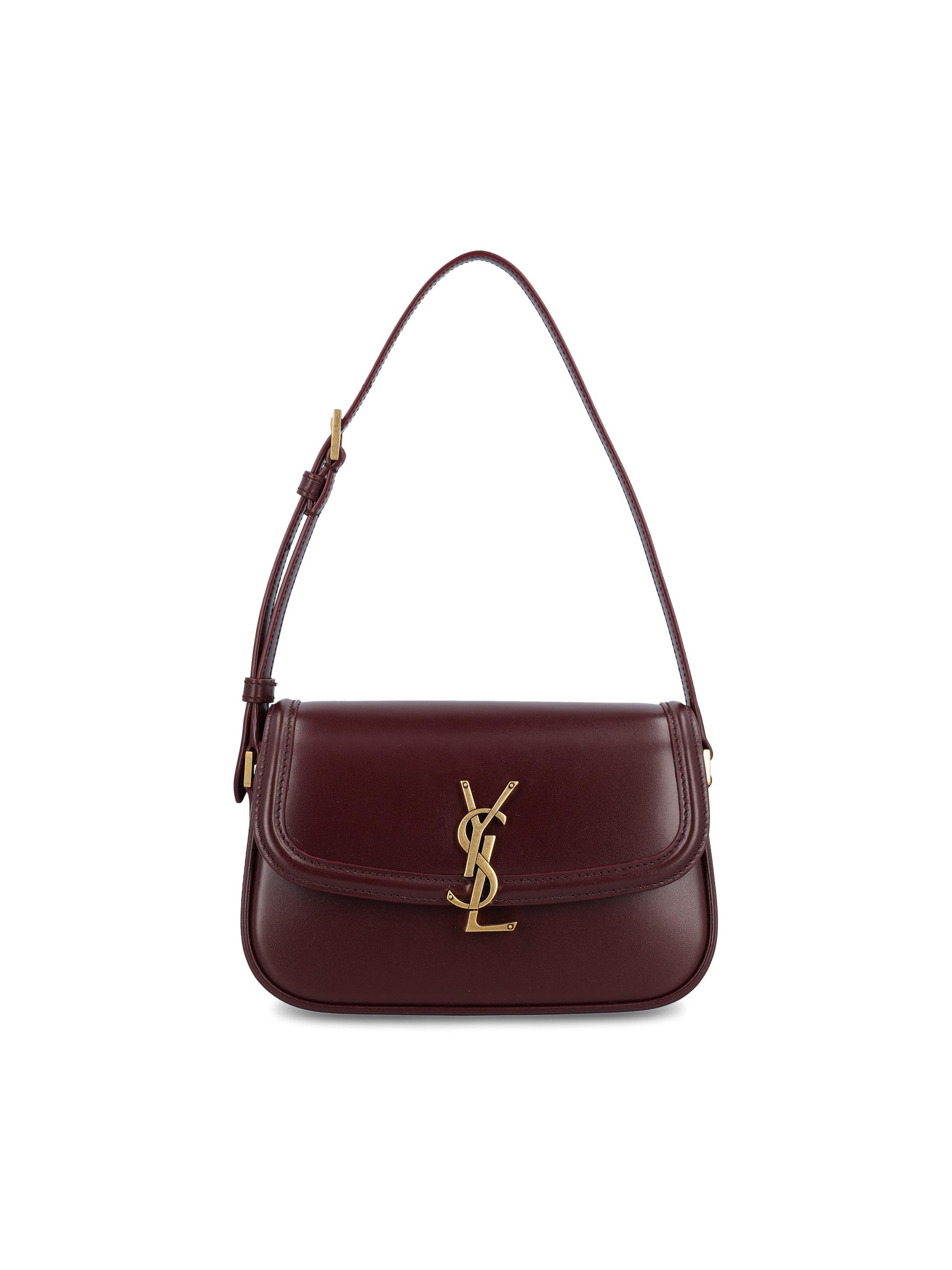 Borsa Solferino mini in pelle Box con chiusura Cassandre 843524 0SX0W6195 SAINT LAURENT 