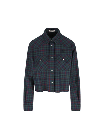 Camicia in lana vergine. MK1970 174RF0D3Z MIU MIU 