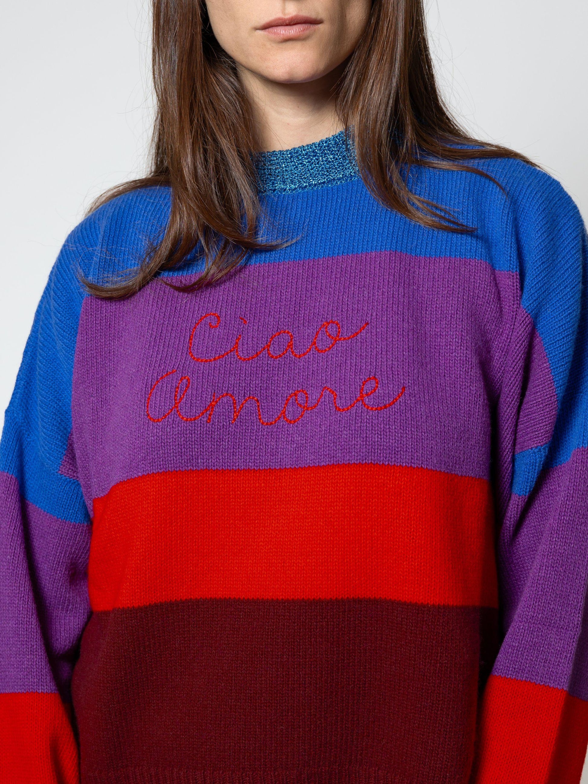 Maglia Maxi Stripes in lana. 2201 01 GIADA BENINCASA