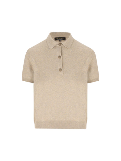 Polo realizzata in baby cashmere. FAQ8646 D0ZI LORO PIANA 