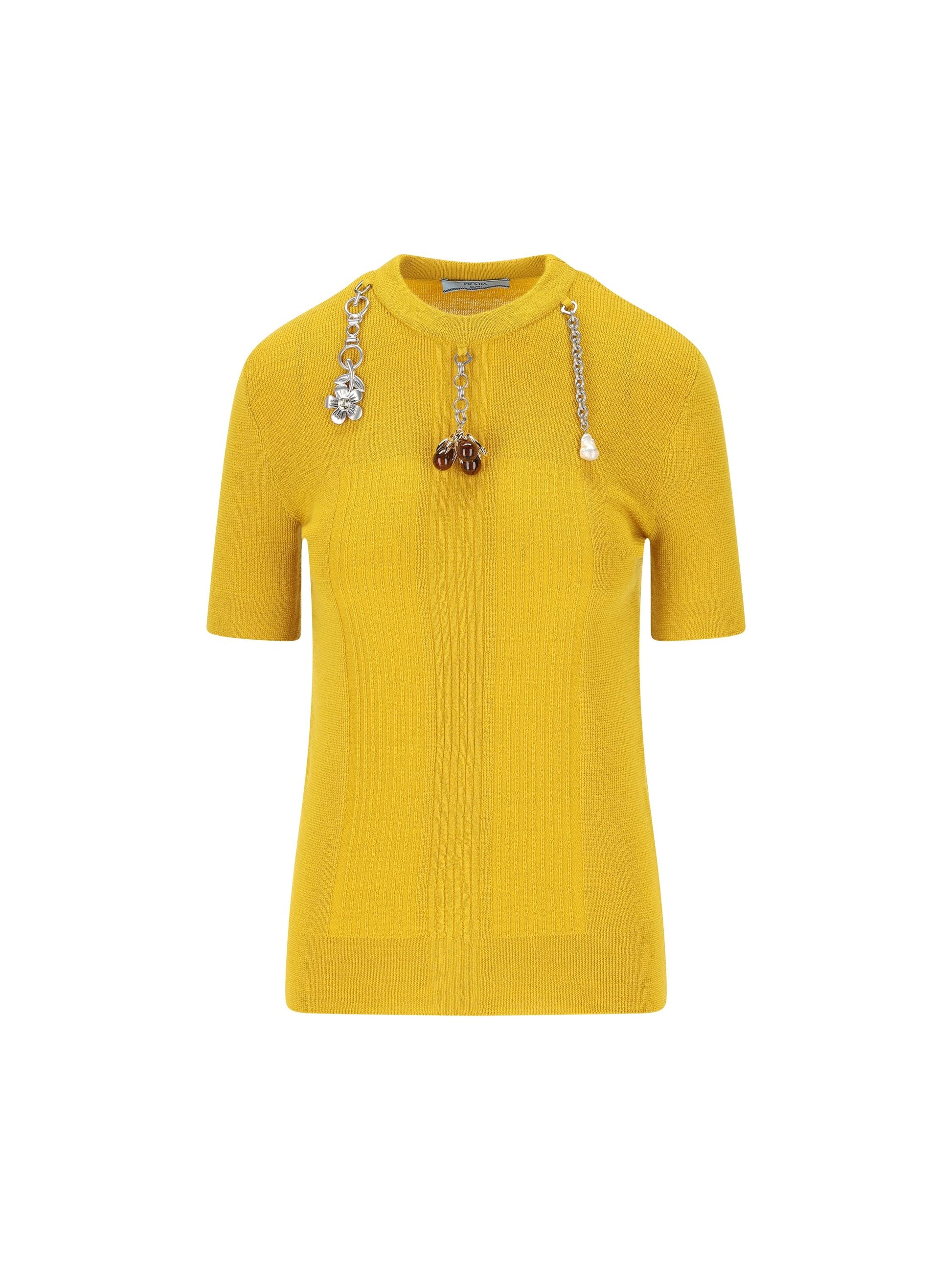 Maglia realizzata in lana vergine. P24V2L 17ZEF0037 PRADA 