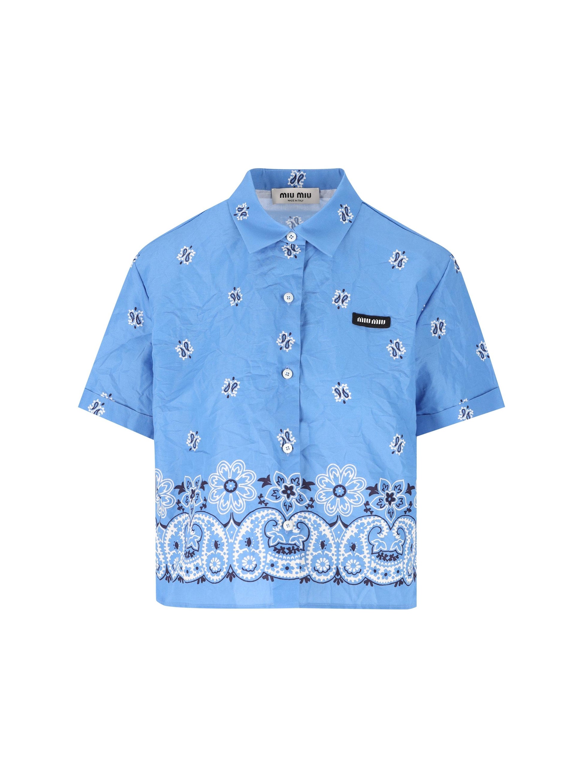 Camicia realizzata in cotone. MK1951 17XXF061M MIU MIU 
