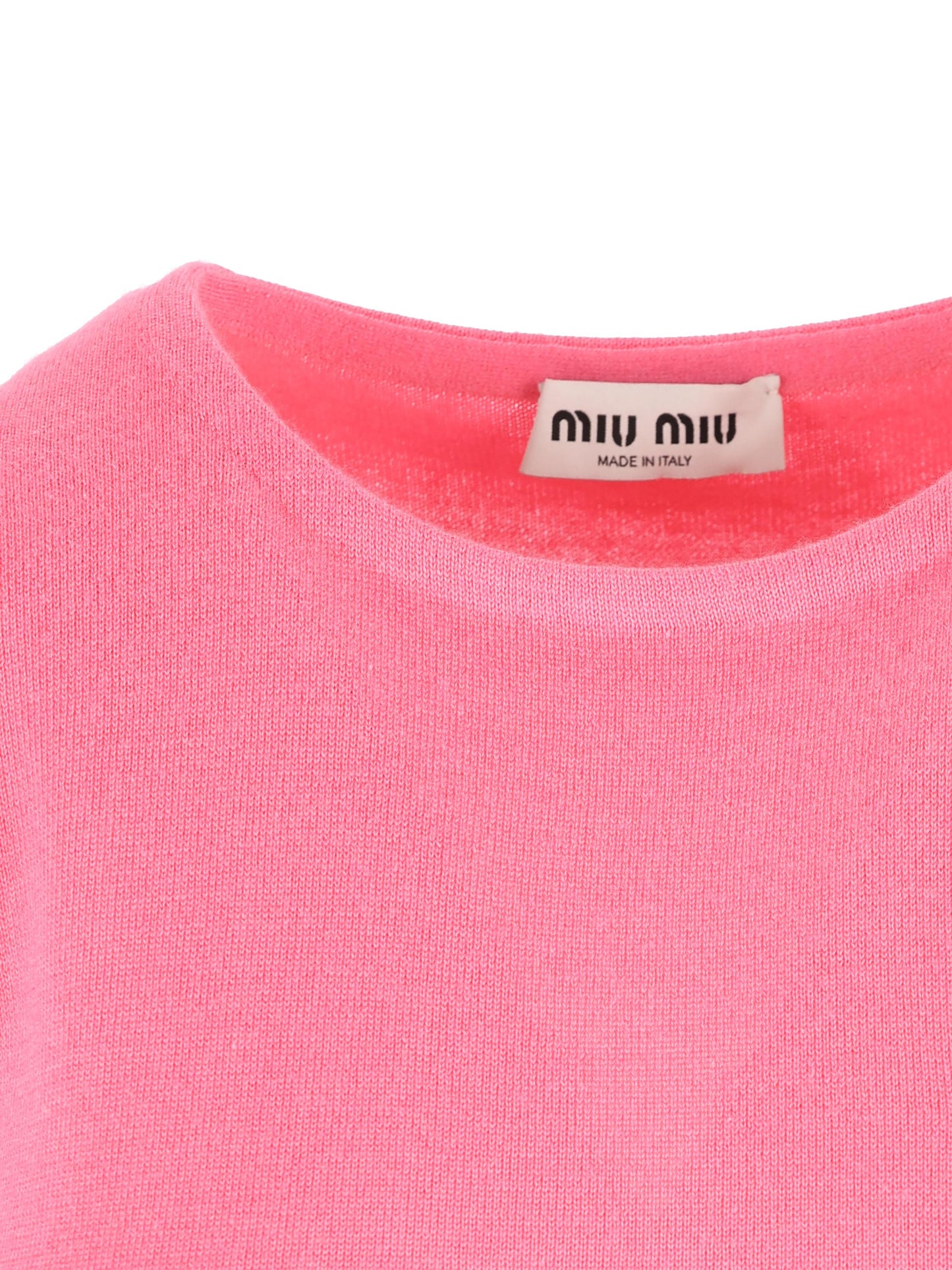 Top Smanicato in Seta e Cashmere MMV314 17I7F0AEJ MIU MIU 