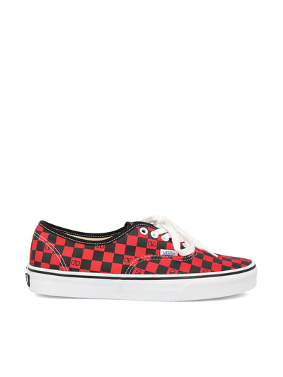 Sneaker Valentino Garavani and Vans Low-top in tessuto con stampa Vlogo Checkerboard 7Y0S0M23HPK JV7 VALENTINO GARAVANI 