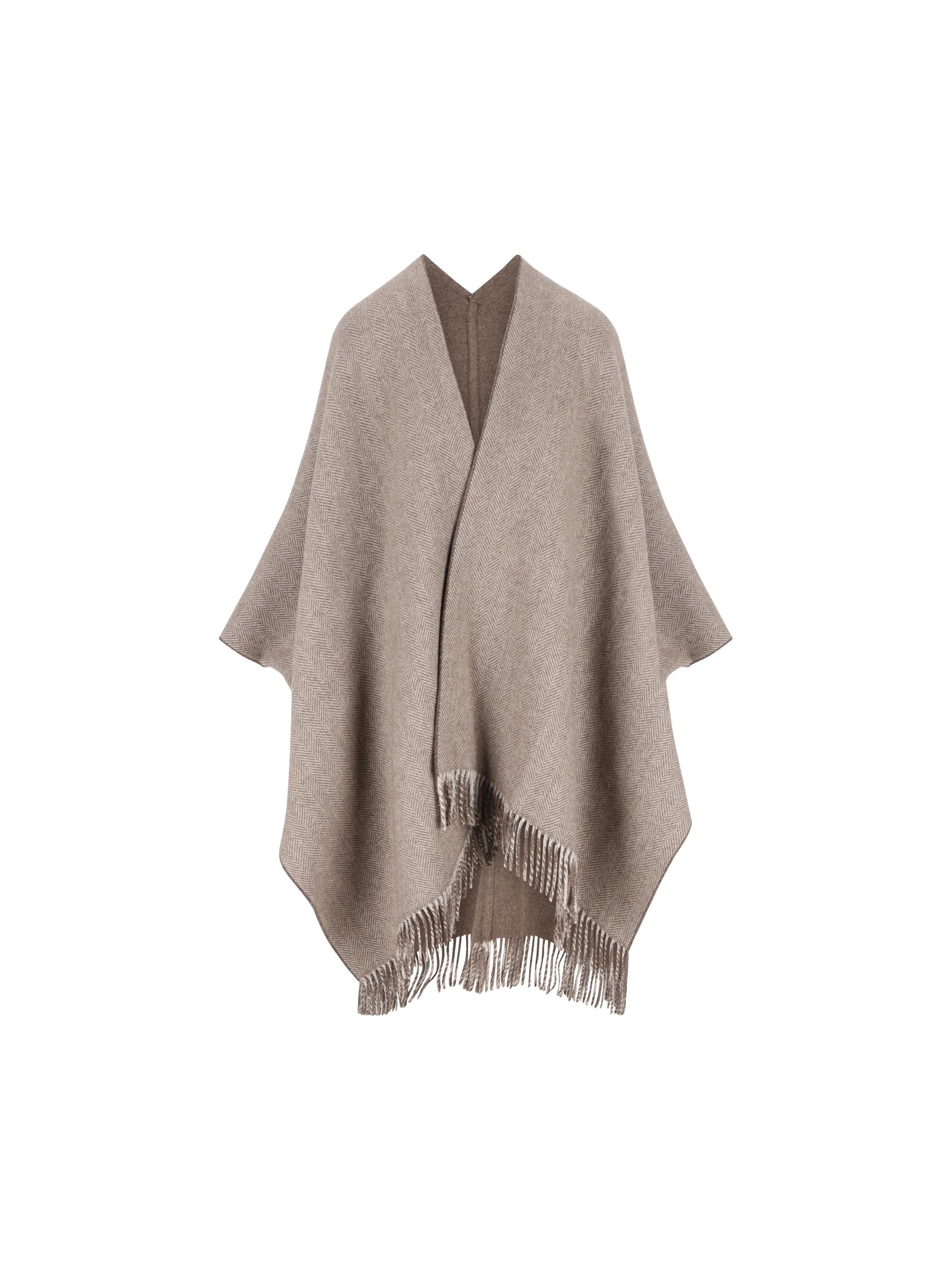 Poncho realizzato in cashmere e viscosa. MSCDAGP32 CYO16 BRUNELLO CUCINELLI 