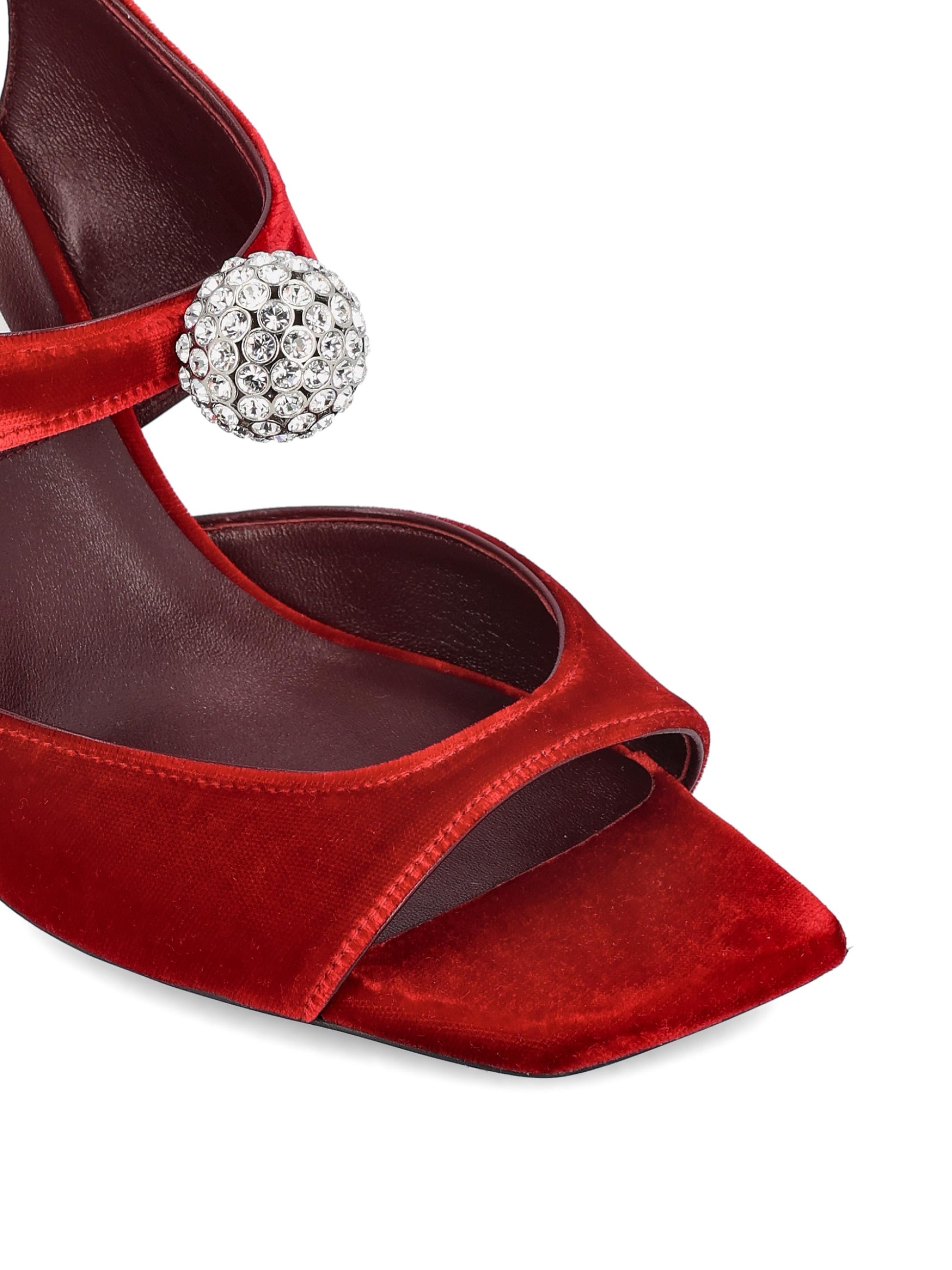 JIMMY CHOO ORB 95IQBRUBY RED/CRYSTAL