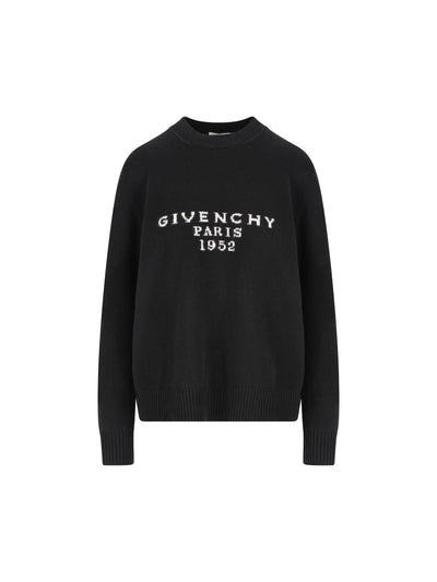 Maglia realizzata in lana e cashmere con logo ricamato BW90VD4ZSN 001 GIVENCHY 