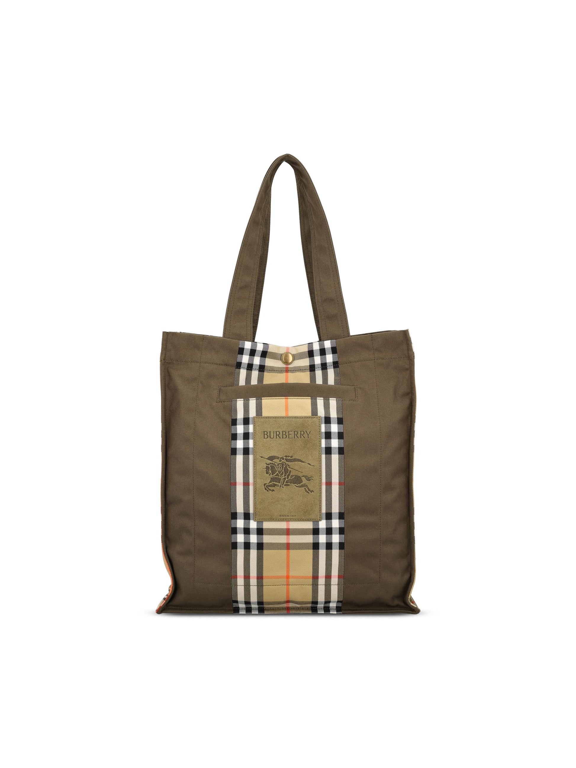 Borsa in poliestere e cotone. 8119072 A1336 BURBERRY 