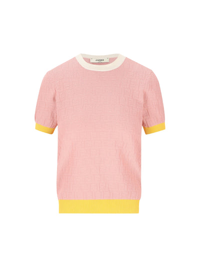 Maglia realizzata in cotone e seta. FZXE94 AW4SF1W0S FENDI 