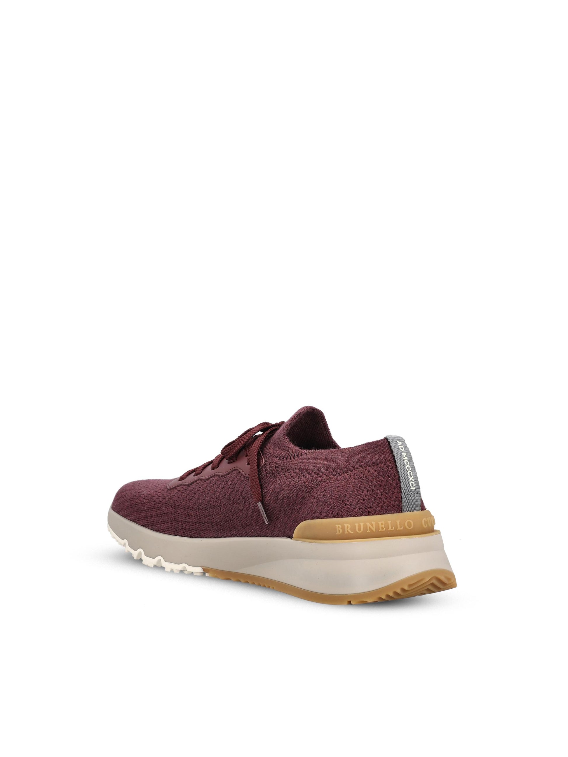 Sneakers realizzate in maglia. MZUPMBO252 CDS54 BRUNELLO CUCINELLI 