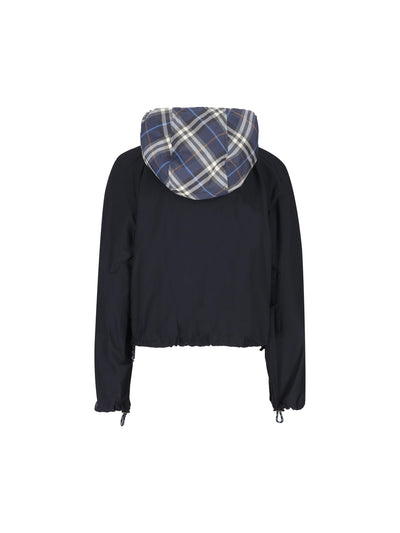 Giacca Newcott cropped con cappuccio 8116110 C4008 BURBERRY 