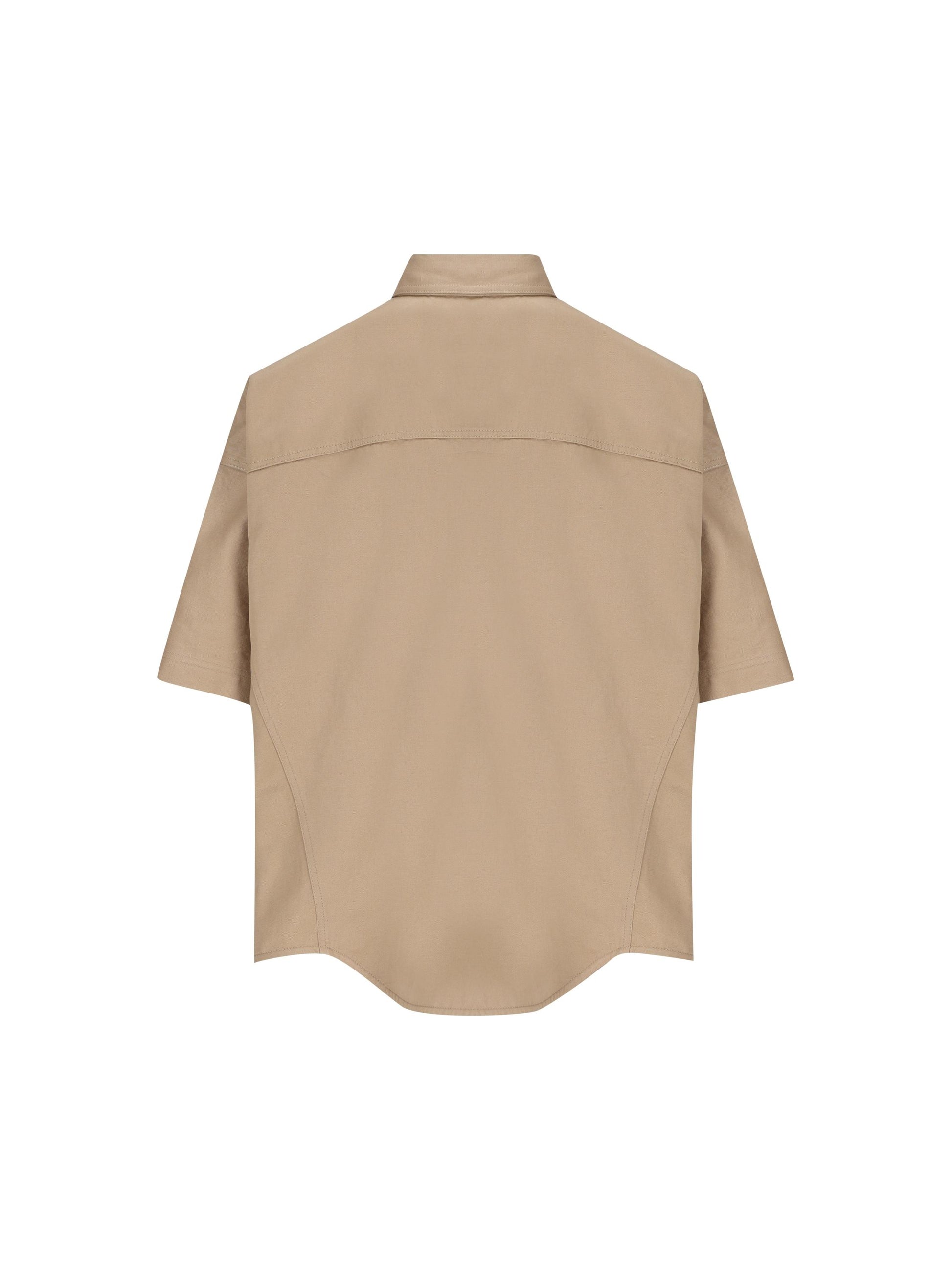 Camicia realizzata in cotone e lino. ML597EM906 C631 BRUNELLO CUCINELLI 