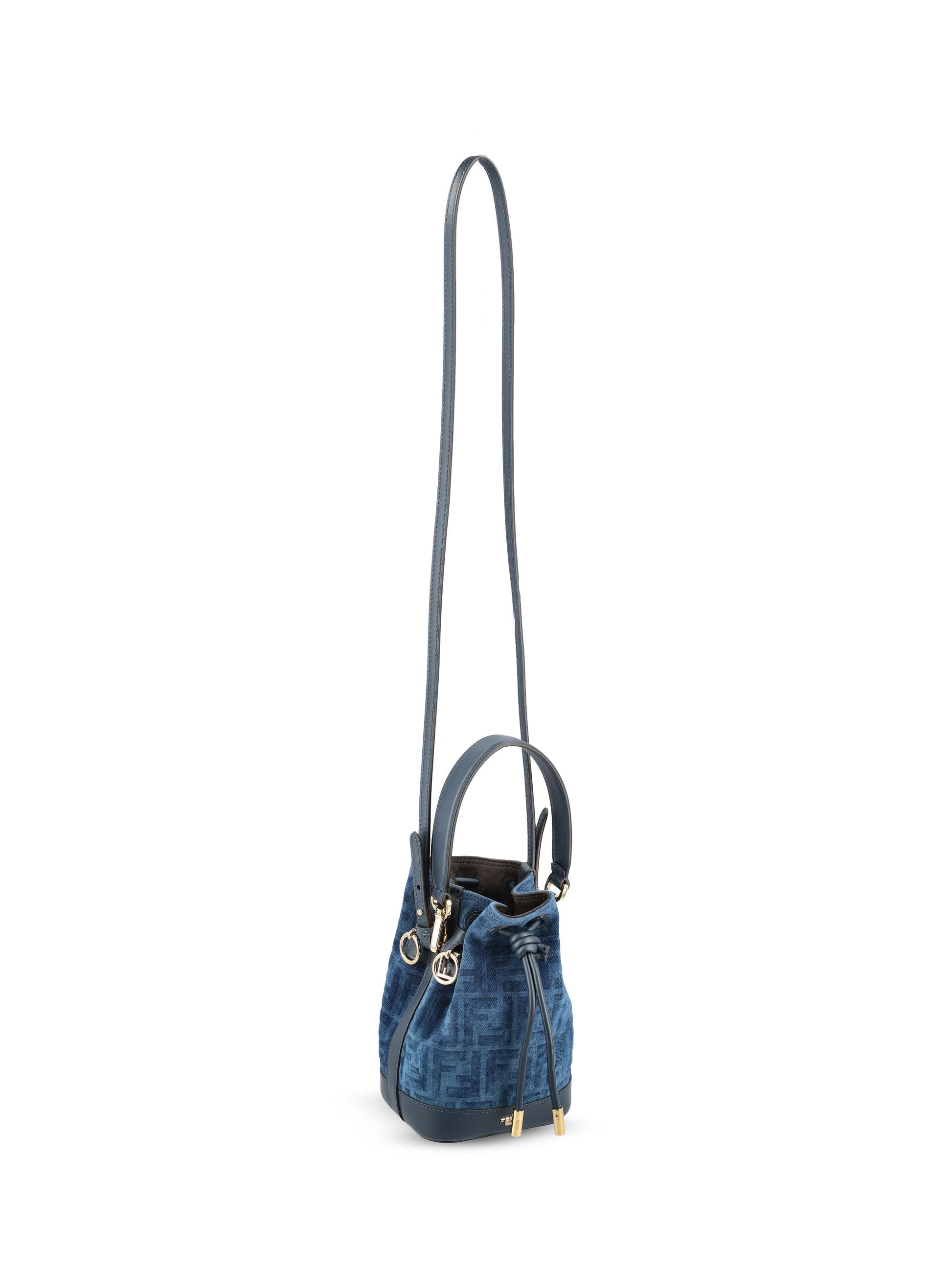 Minibag in denim. 8BS109 AVR6F1UJW FENDI 