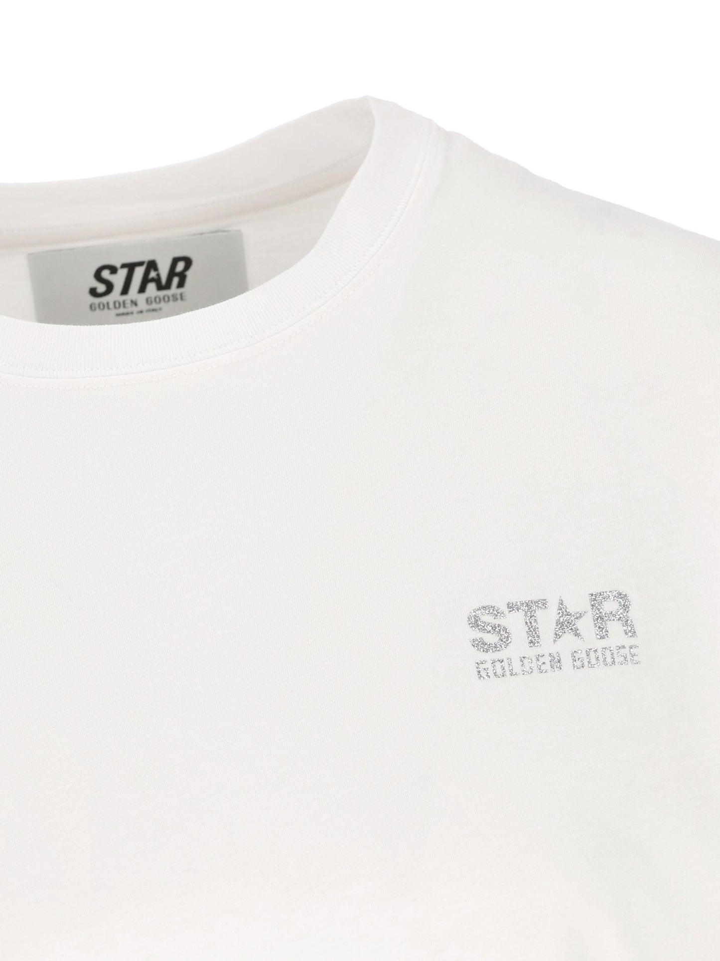 T-Shirt in cotone. GWP01220 P00088080185 GOLDEN GOOSE 