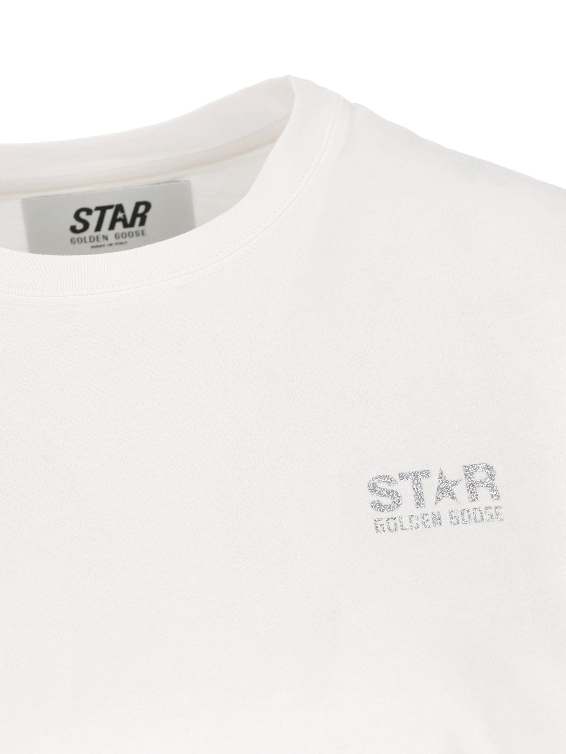 T-Shirt in cotone. GWP01220 P00088080185 GOLDEN GOOSE 