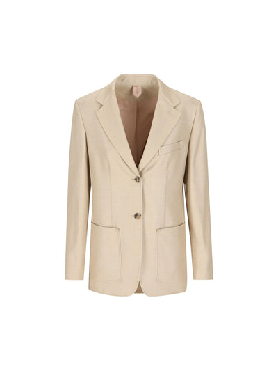 Blazer realizzato in canvas di lana e seta. 2611041111600 002 MAX MARA 