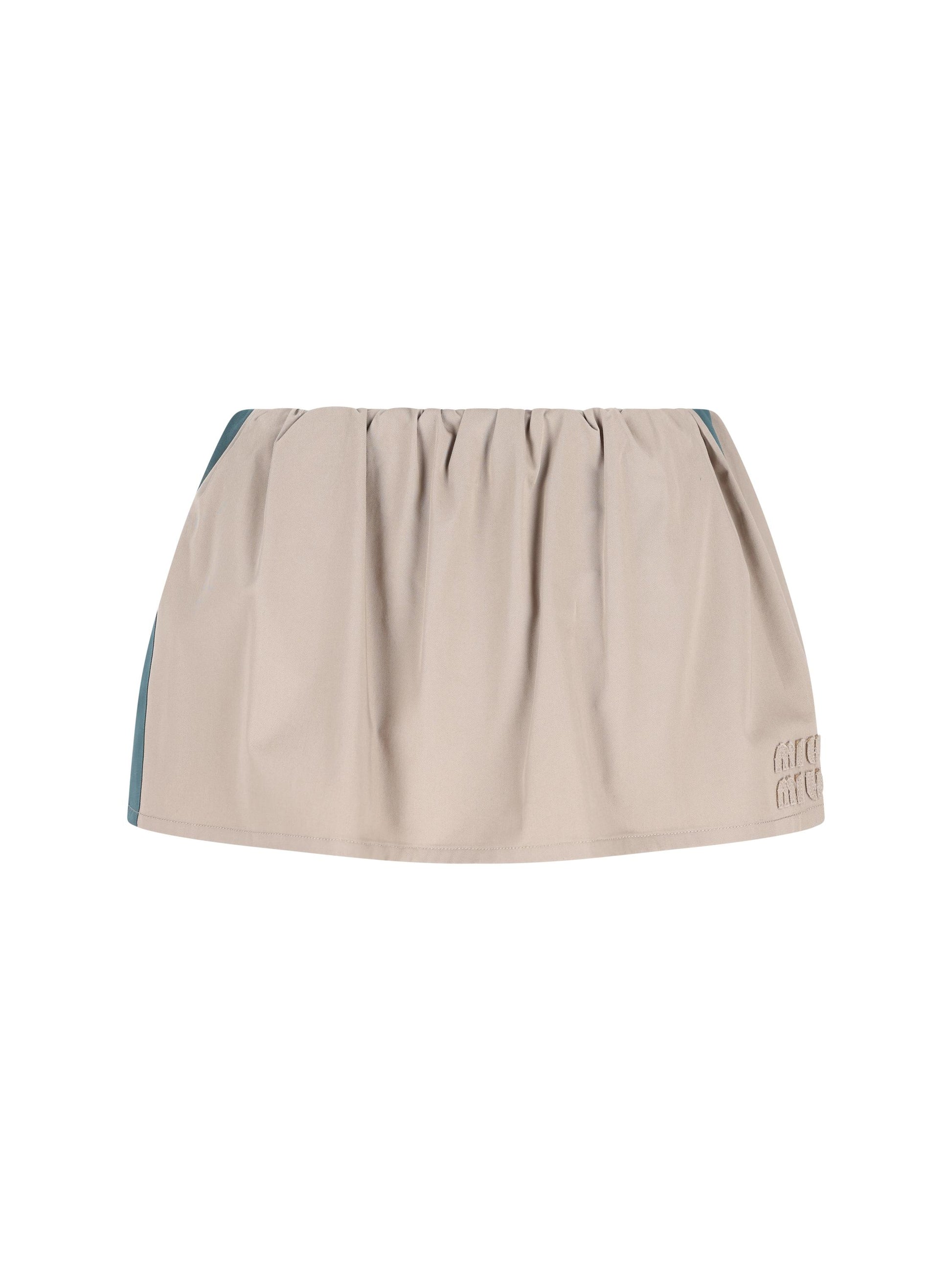 Gonna realizzata in cotone. MG2638 19CTF0D3K MIU MIU 