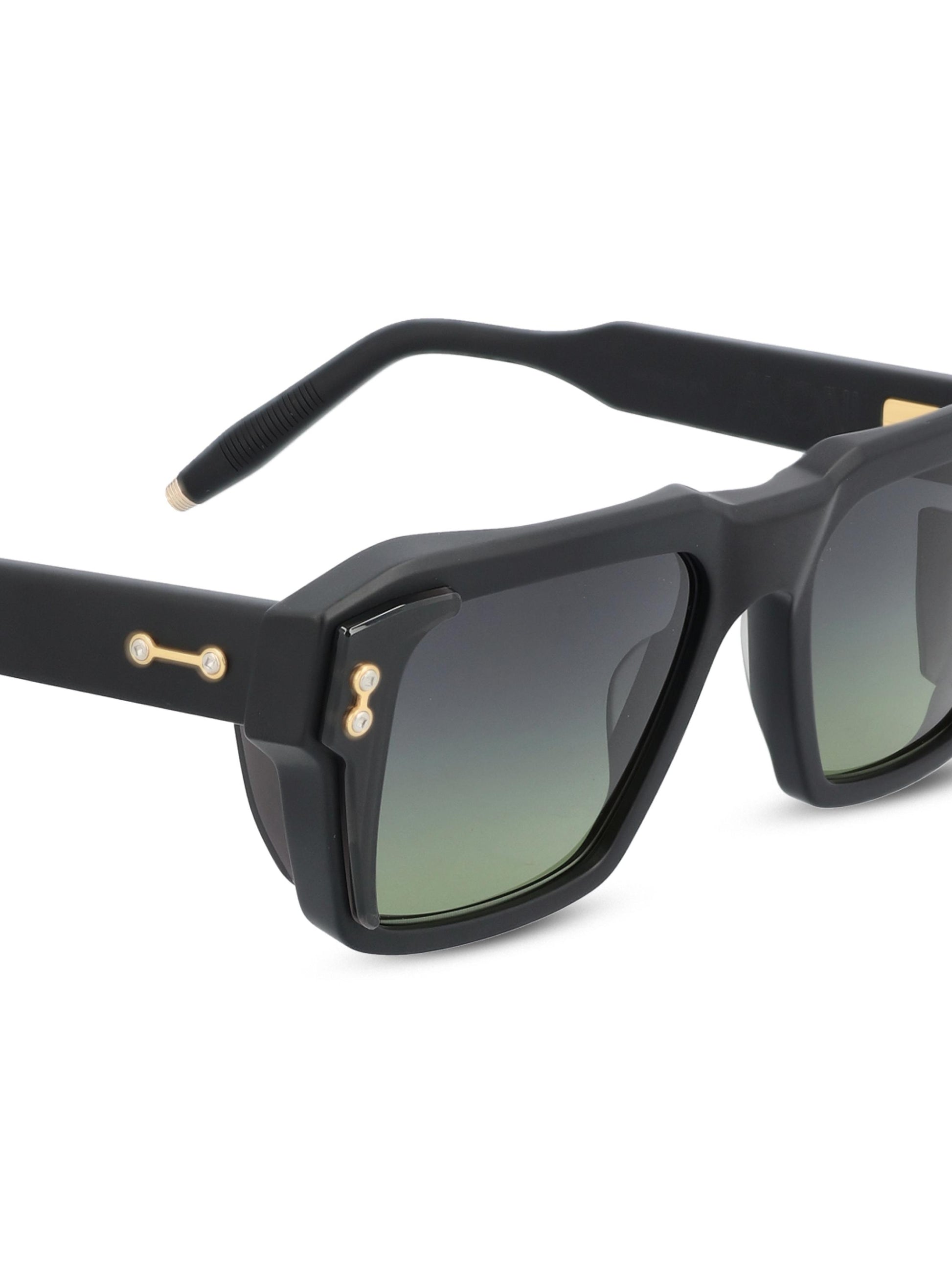 Occhiali da sole realizzati in titanio. AKS-105D-54 BLK - GLD AKONI 