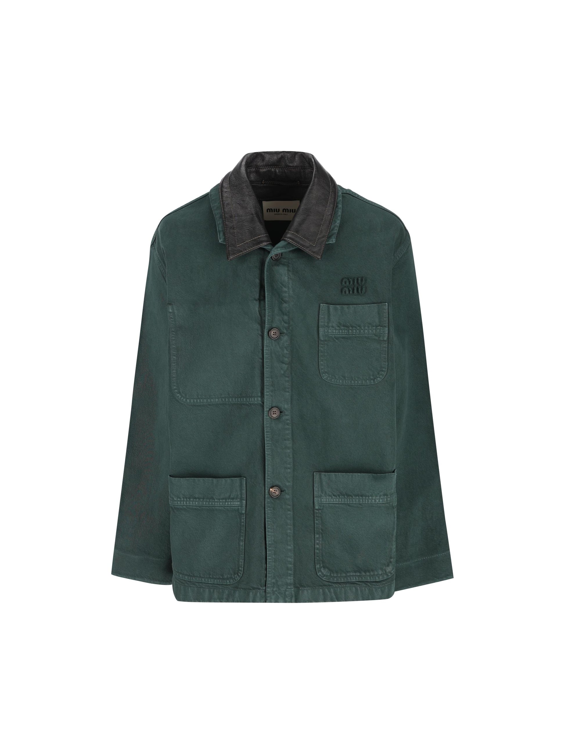 Giacca realizzata in cotone. MH2053 19R2F0422 MIU MIU 