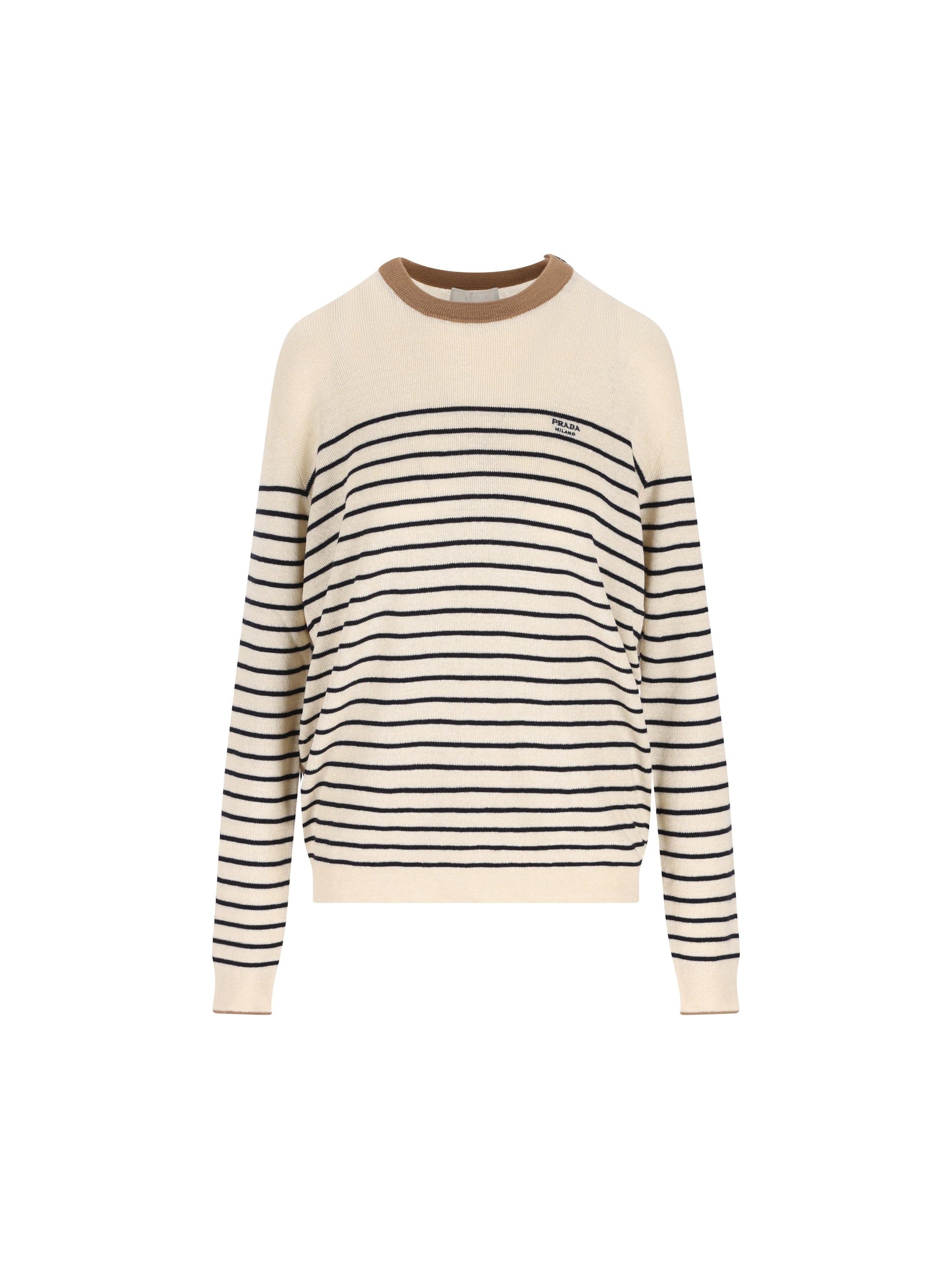 Maglione realizzato in lino e cotone. UMF262 188YF0018 PRADA 