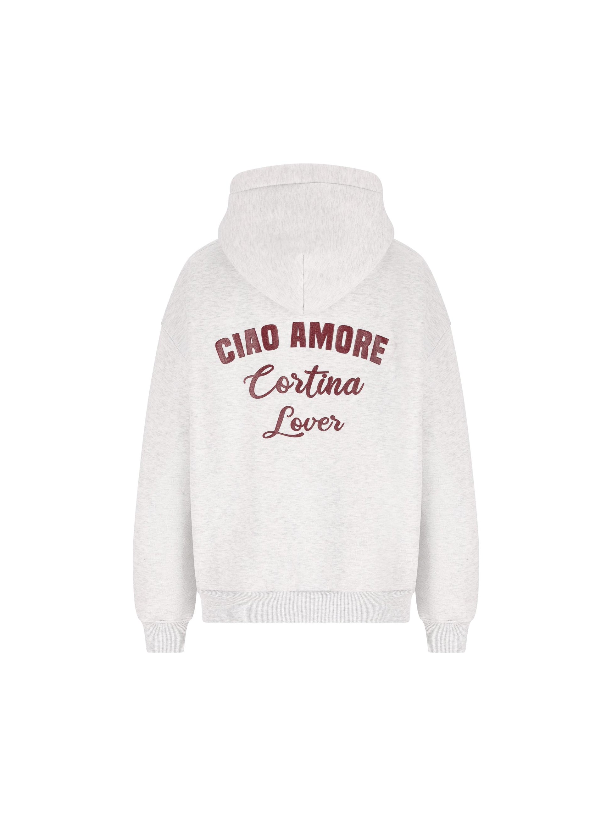 Felpa con cappuccio Ciao Amore Cortina Lover F25ET2322K 38 GIADA BENINCASA 