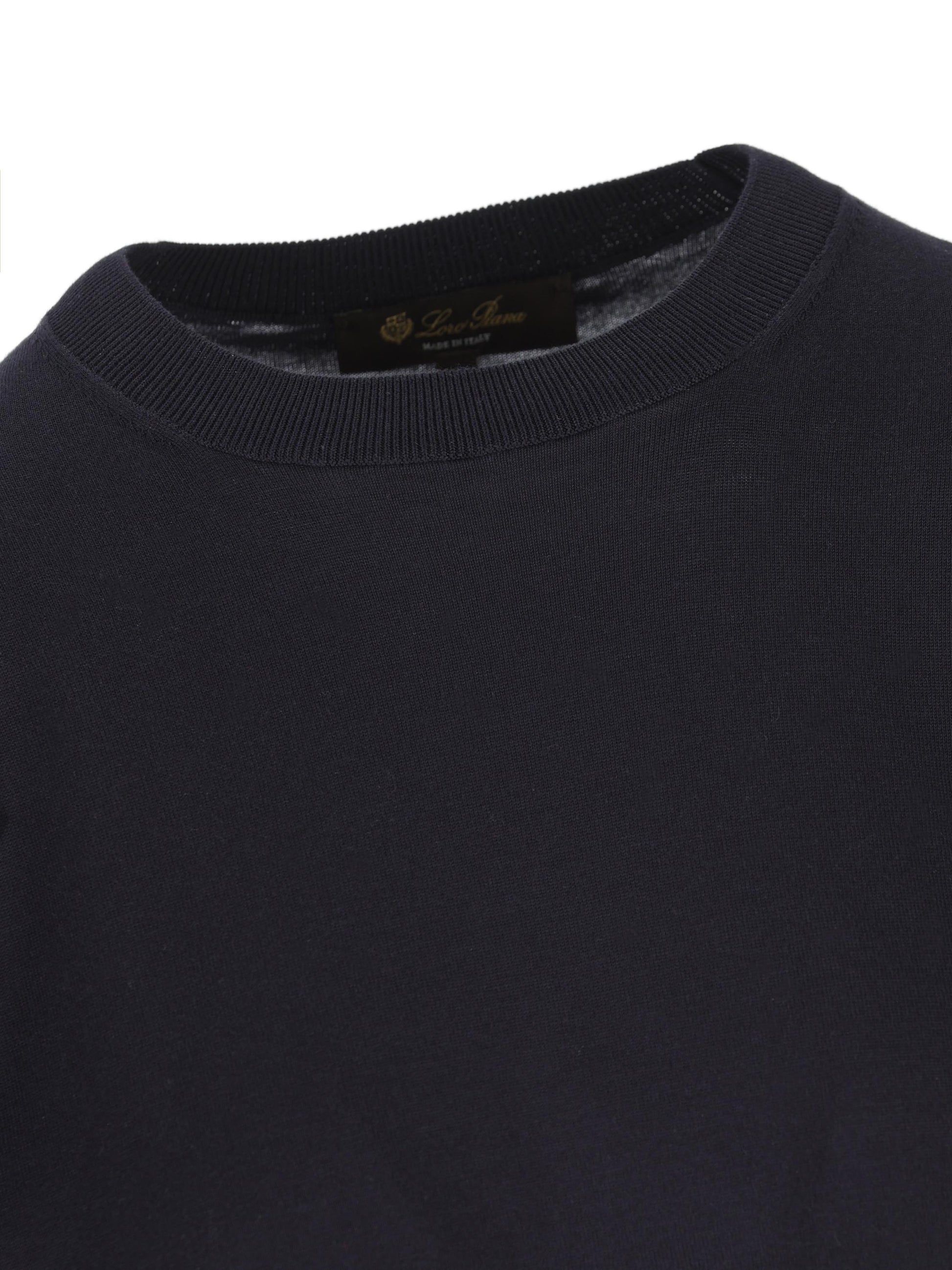 Girocollo realizzato in cotone. FAQ8157 W000 LORO PIANA 