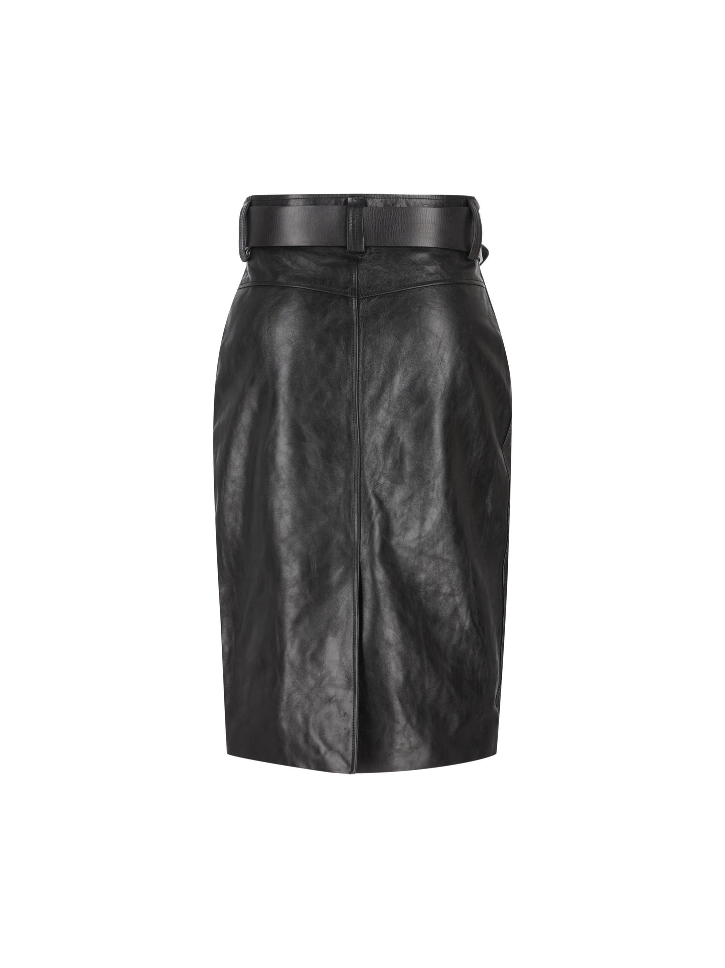 Gonna realizzata in pelle di vitello. 865021 YCVD21000 SAINT LAURENT 