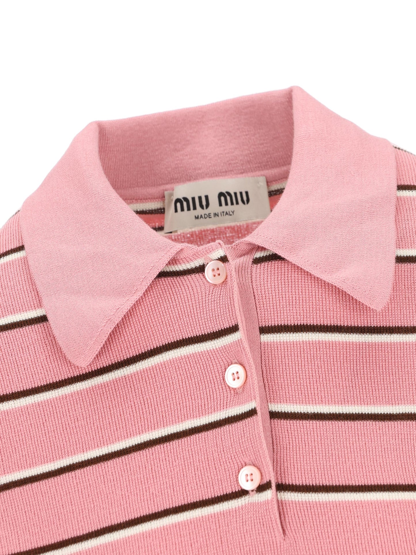 Polo realizzata in cotone. MMLB35 183MF0028 MIU MIU 