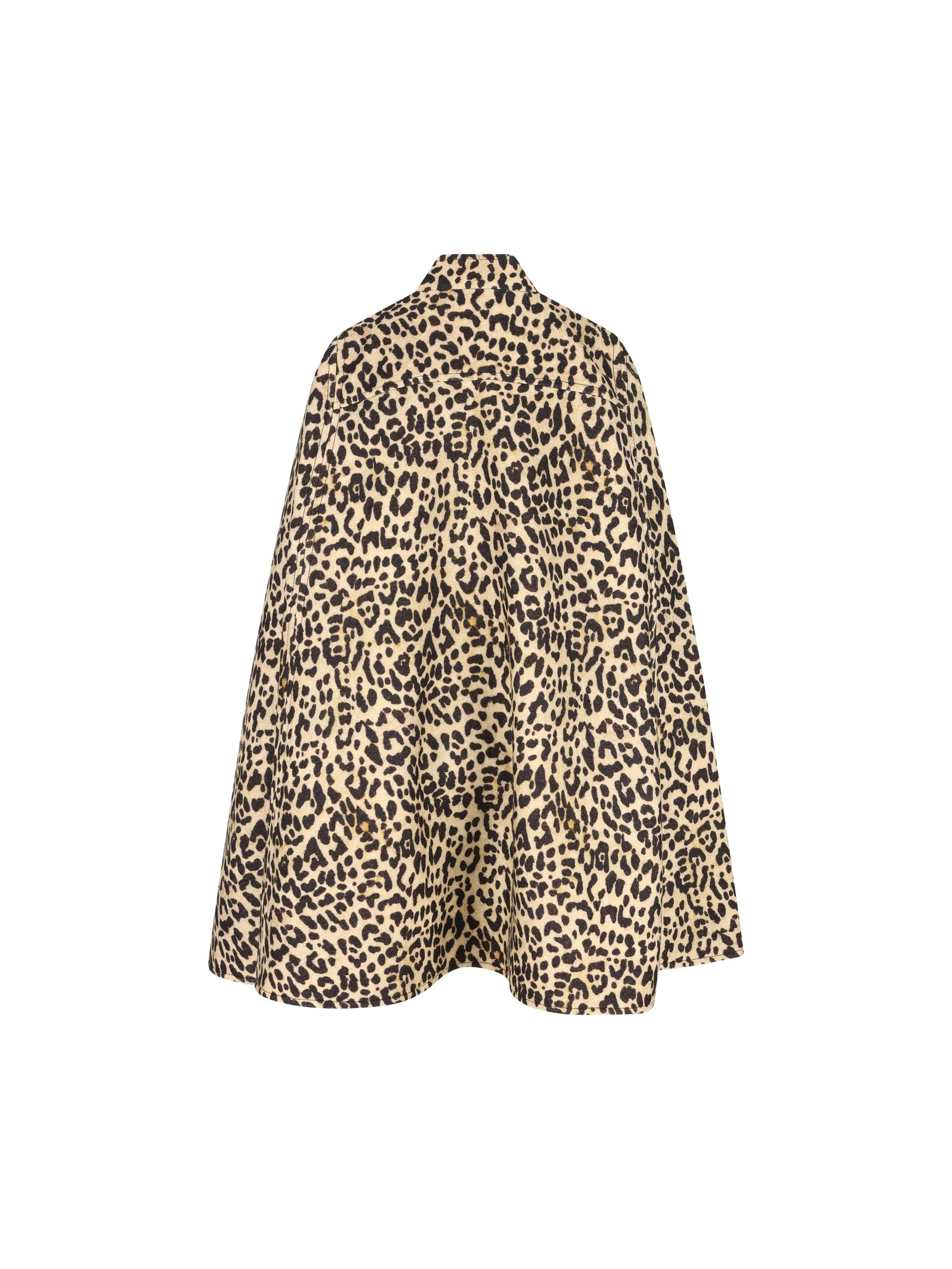 Cappa in Panno Stampa Animalier con Bottoni Gioiello 7B3CG4Q09G7 AN2 VALENTINO GARAVANI 