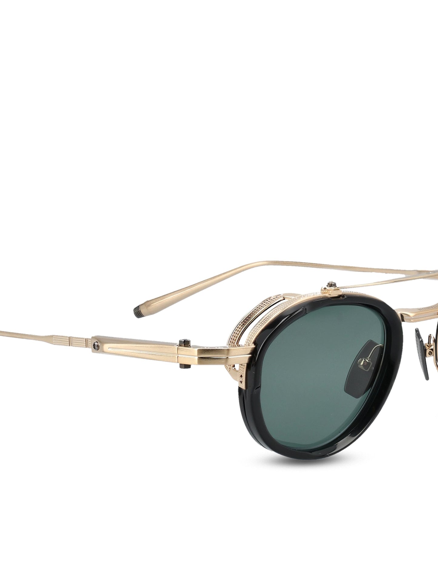 Occhiali da sole realizzati in titanio. AKS-512A-46 GLD - BLK AKONI 