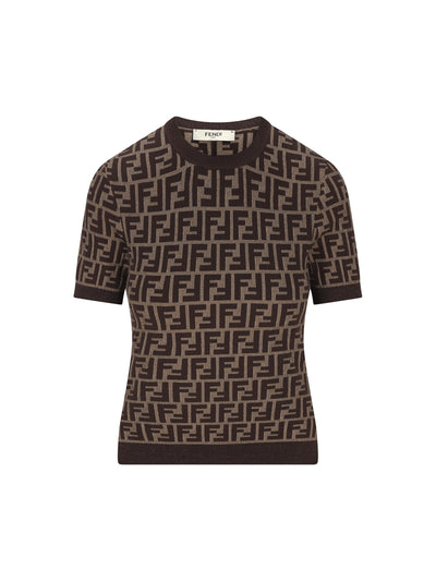 Maglia realizzata in cotone e poliammide. FZXC72 ASJTF0GGE FENDI 