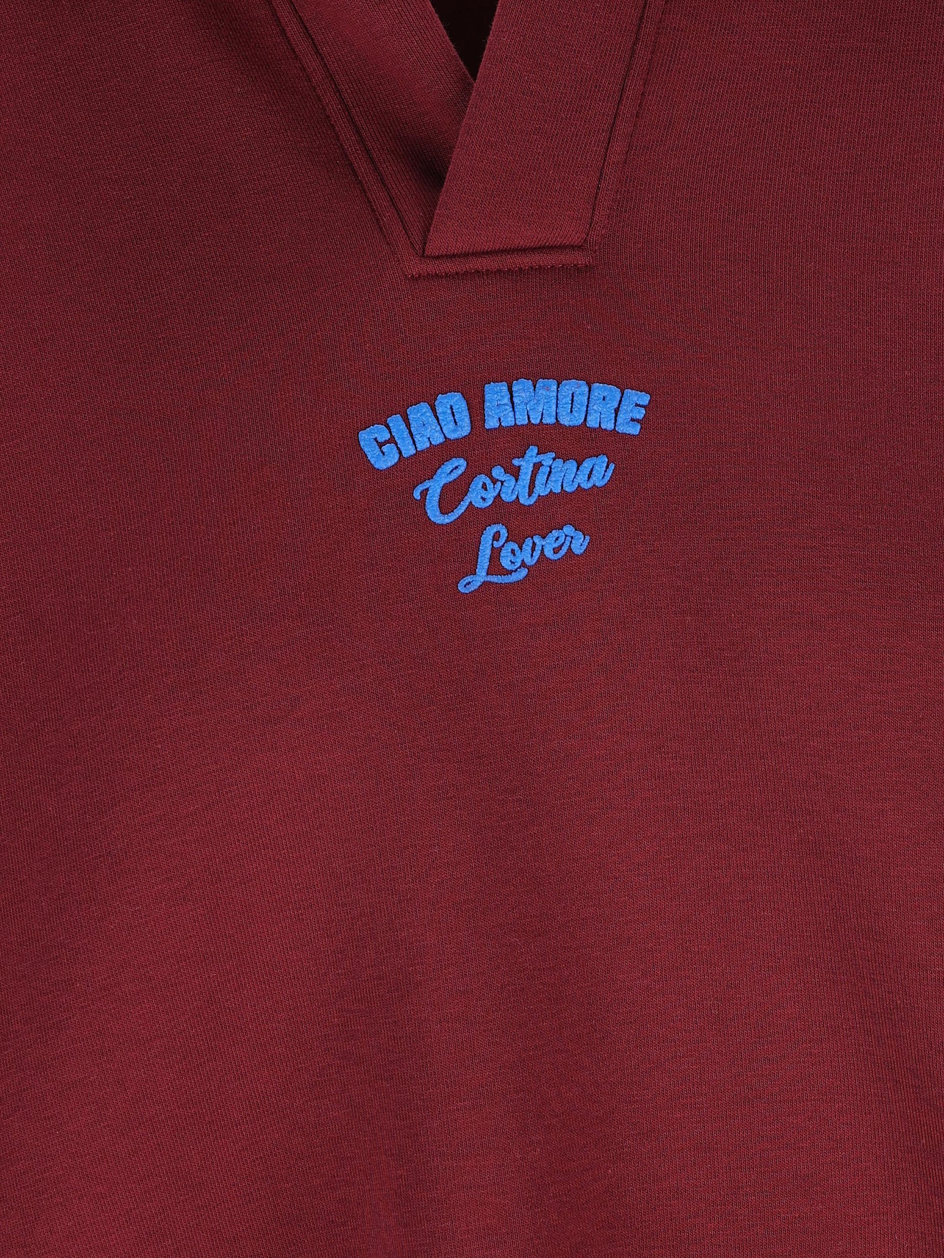 Polo in cotone "Ciao Amore Cortina Lover" F25ET1925K 33 GIADA BENINCASA 