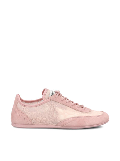 Sneakers realizzate in pizzo floreale e pelle. SUNNY/F ZGBVROSEMIX JIMMY CHOO 